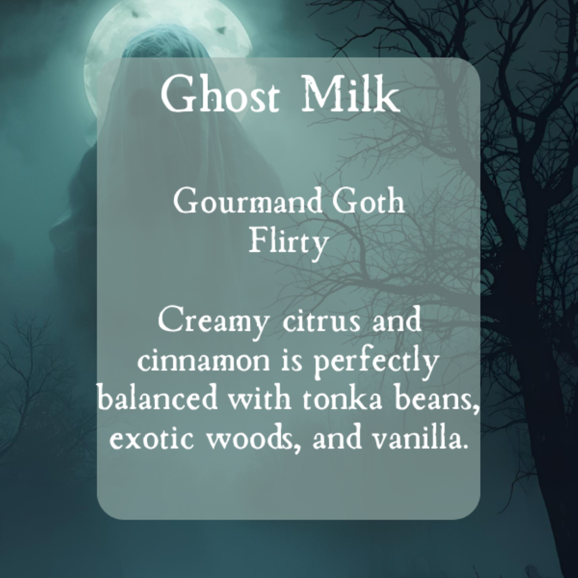 Ghost Milk Gothic Perfume | Gourmand Bakery Scents | Sweet Perfume