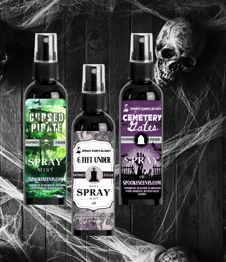 Masuline, Unisex, and Earthy Gothic Moisturizing Body Mist Spray