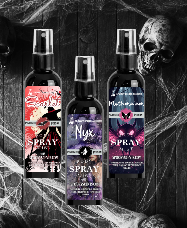 Romantic and Flirty Gothic Moisturizing Body Mist Spray