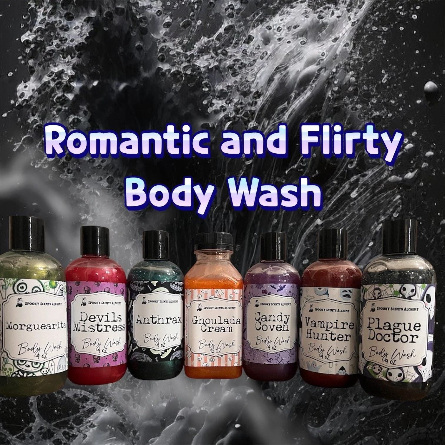 Romantic and Flirty Scented Body Wash | Gothic Shower Gel