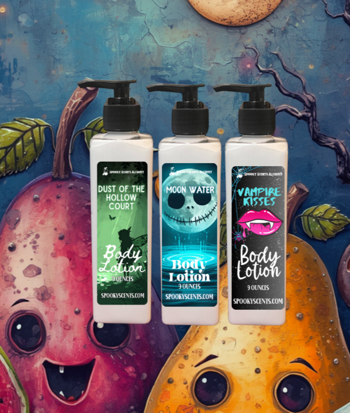 Fruity and Beachy Pick Your Scent Gothic Skincare Body Lotion | Witchy Dry Skin Moisturizer