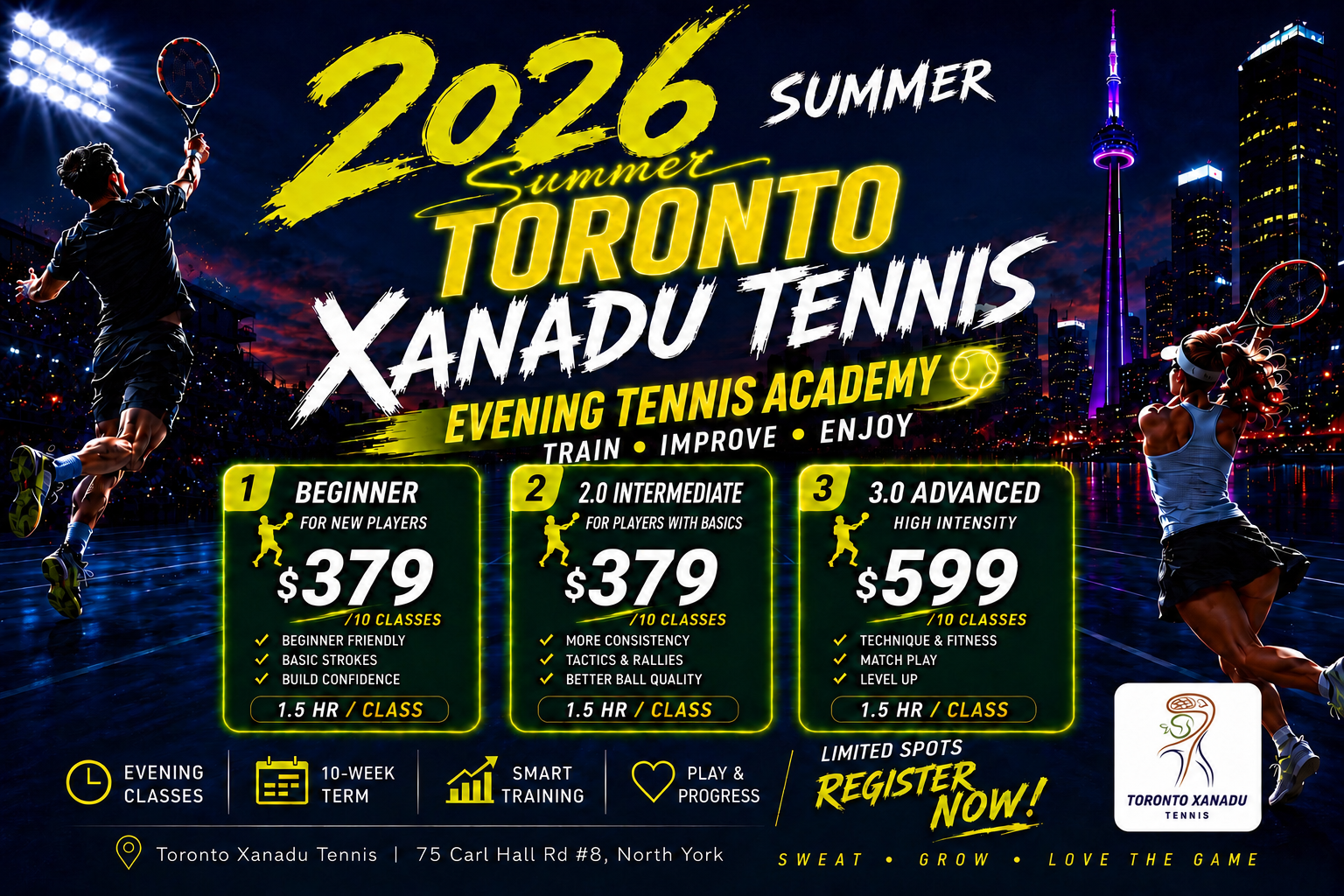 2026 Summer Evening Tennis Academy
