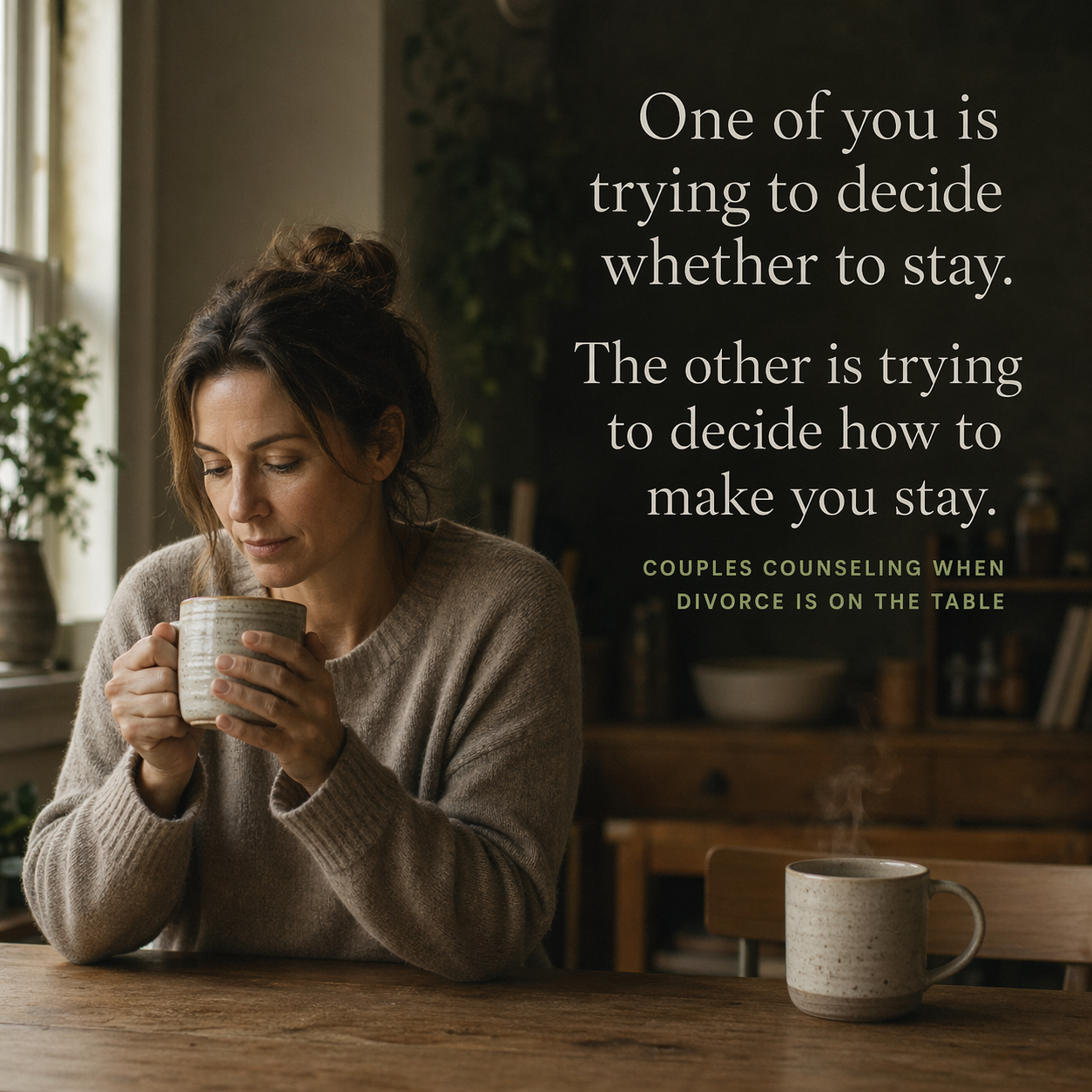 Couples Counseling When Divorce Is on the Table: What Mixed-Agenda Couples Actually Need