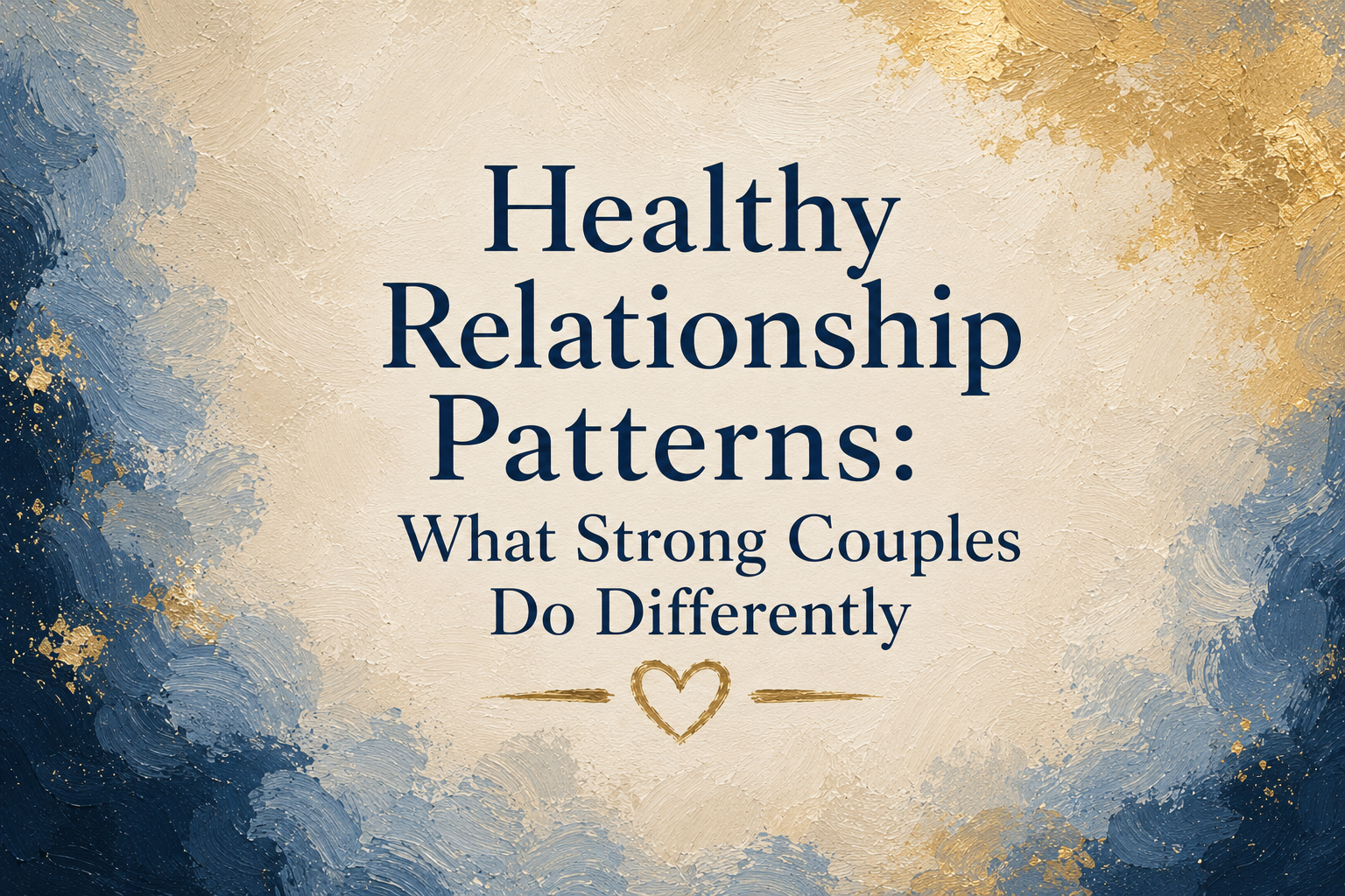 Healthy Relationship Patterns: What Strong Couples Do Differently