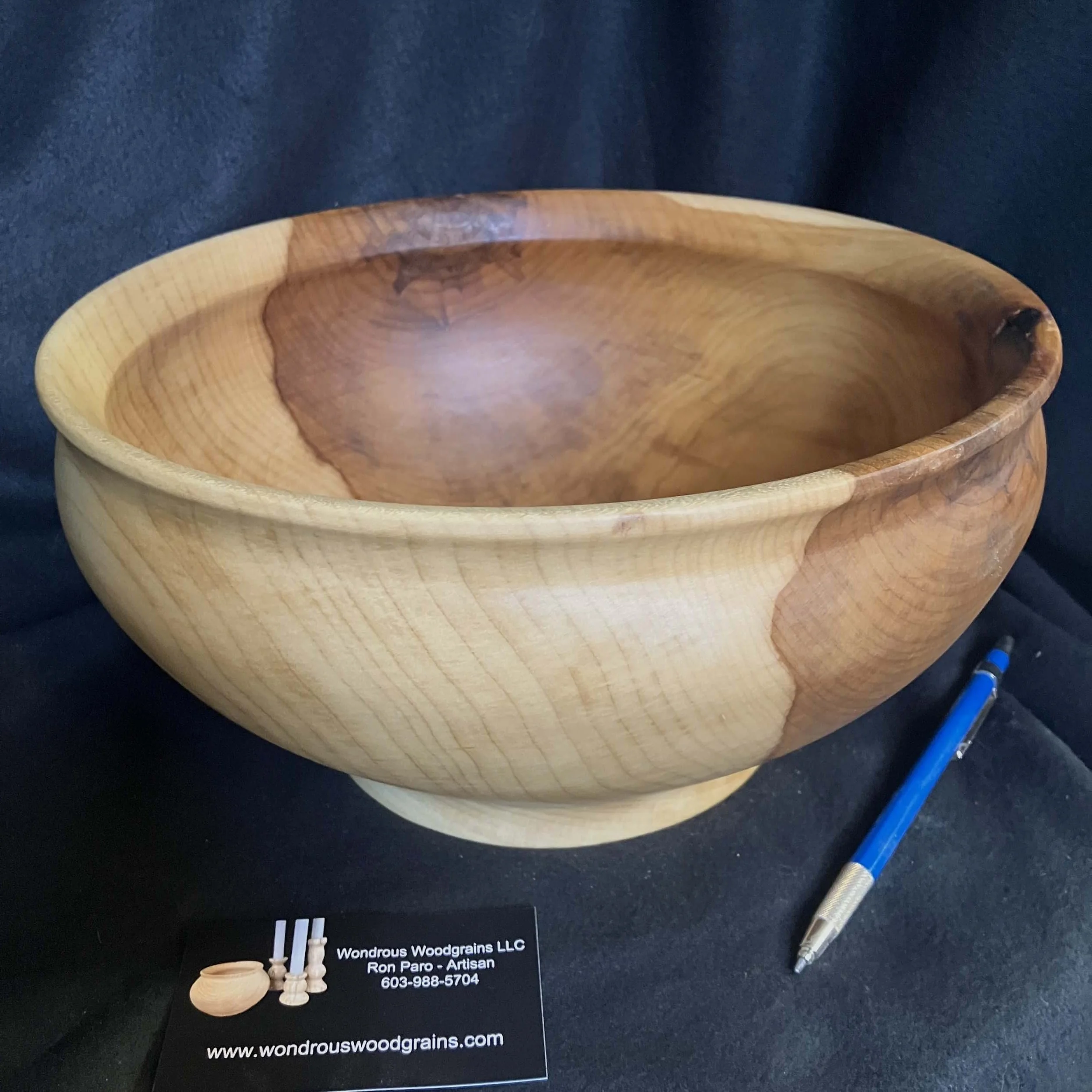 Handcrafted Red Maple Bowl