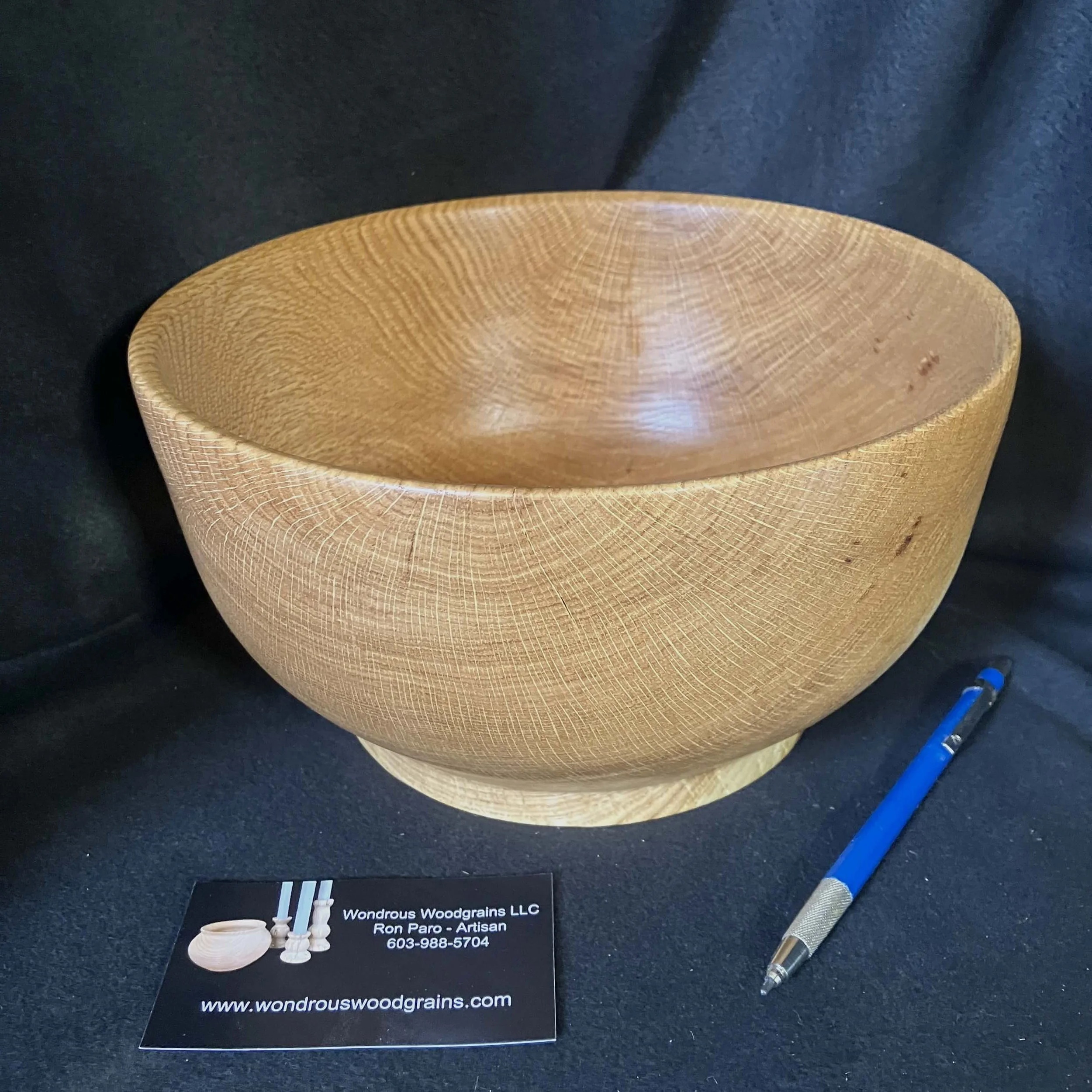 Handcrafted White Oak Serving Bowl