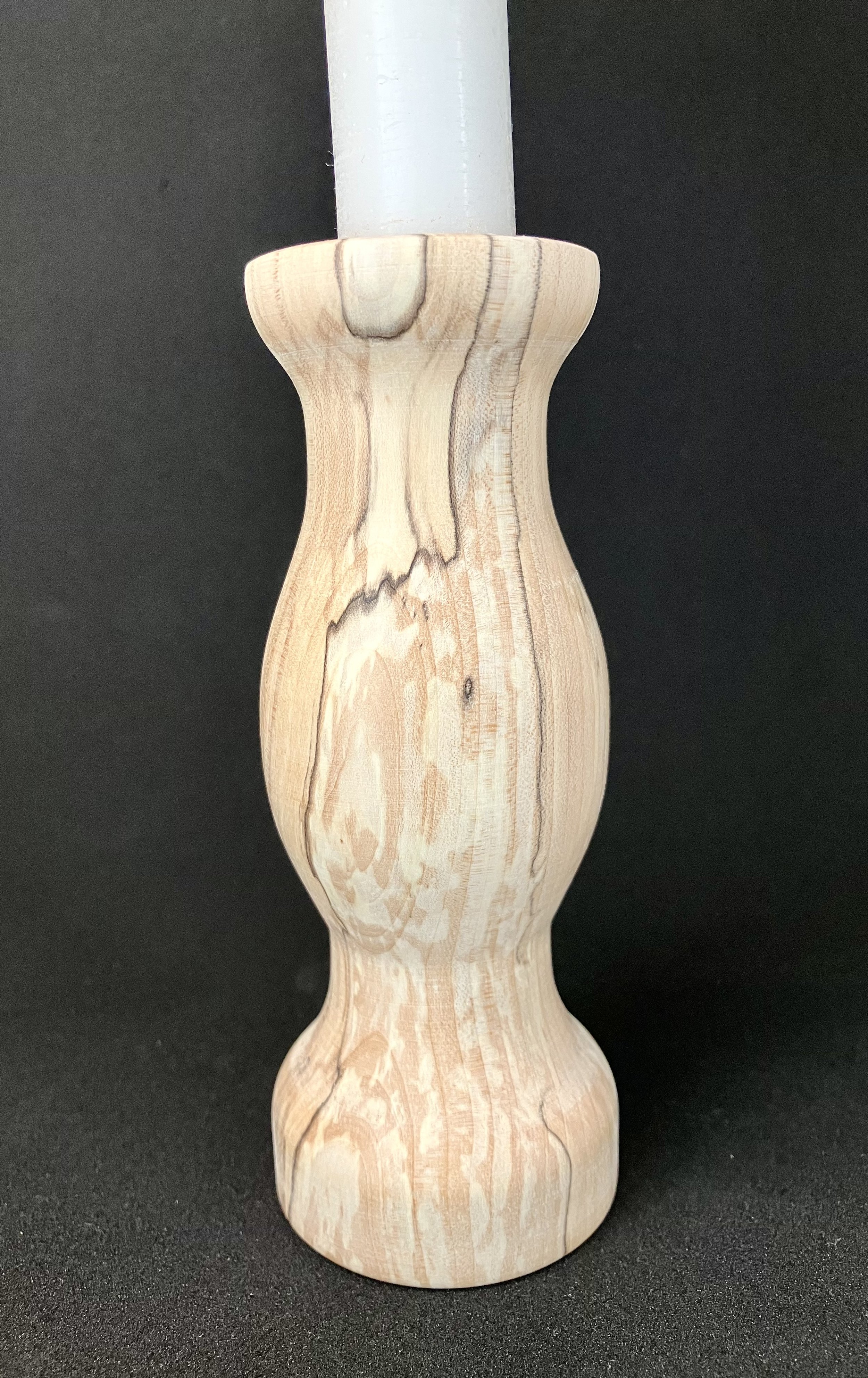 Spalted Maple Candlestick Holder