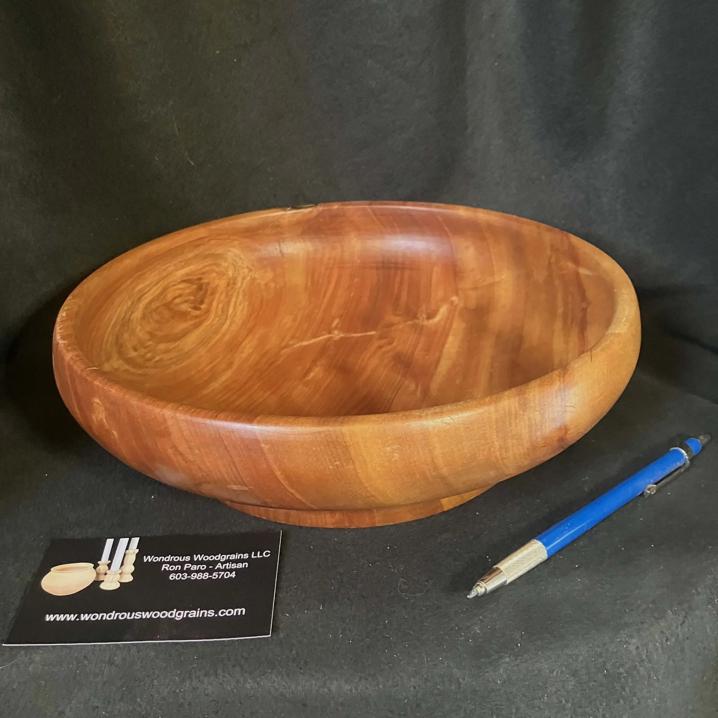 Handcrafted Black Birch Bowl
