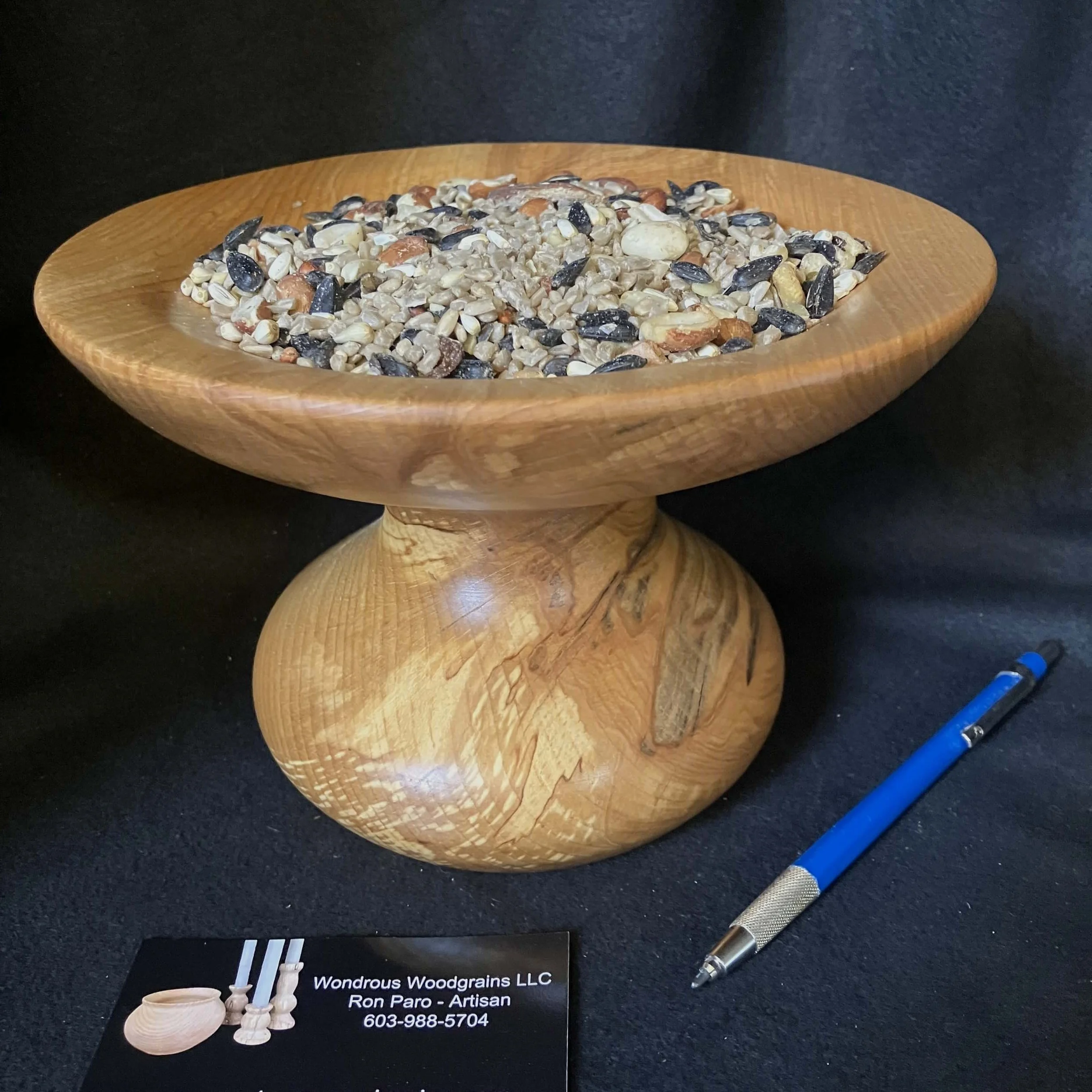American Beech Bird Feeder & Birdbath