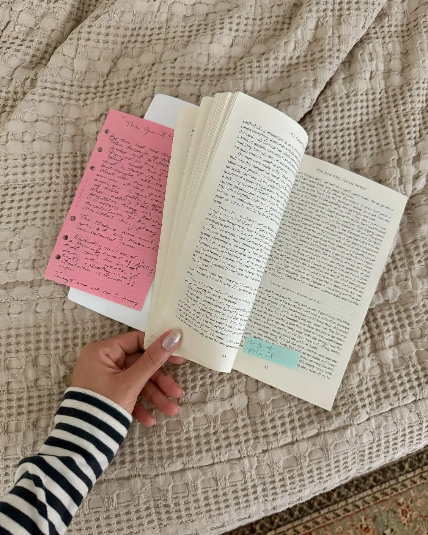 did I forget to mention we finished &lsquo;the man who was thursday&rsquo;? my bad! I really enjoyed it, and cried a little even. this is the review I shared on good reads:

 &lsquo;The Wild Hunt&rsquo;

By the last two chapters, the facsimile of the