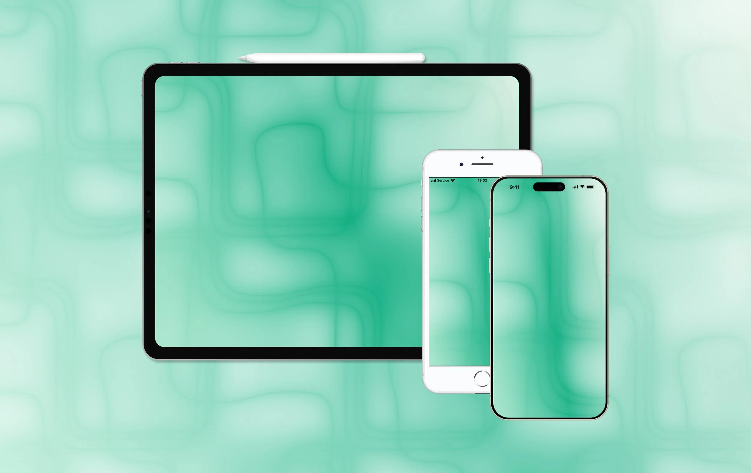Frosted Green Wallpaper for Apple Devices