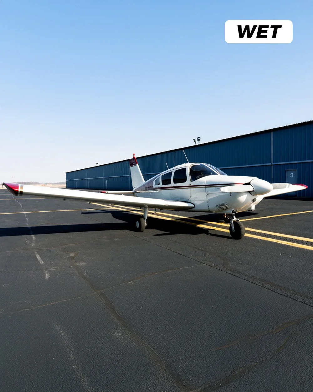 Piper Cherokee 180 N6616J at Indianapolis Regional Airport