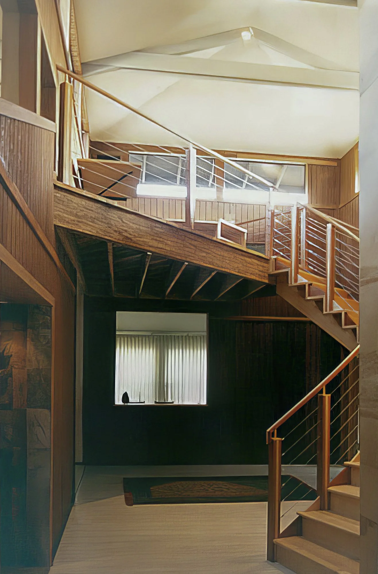 Living in Montreal as a child, I played on our townhouse stairs for hours. They wound around in a circle and extended out when they hit a corner. Those corners were my favorite spaces, a place all their own.