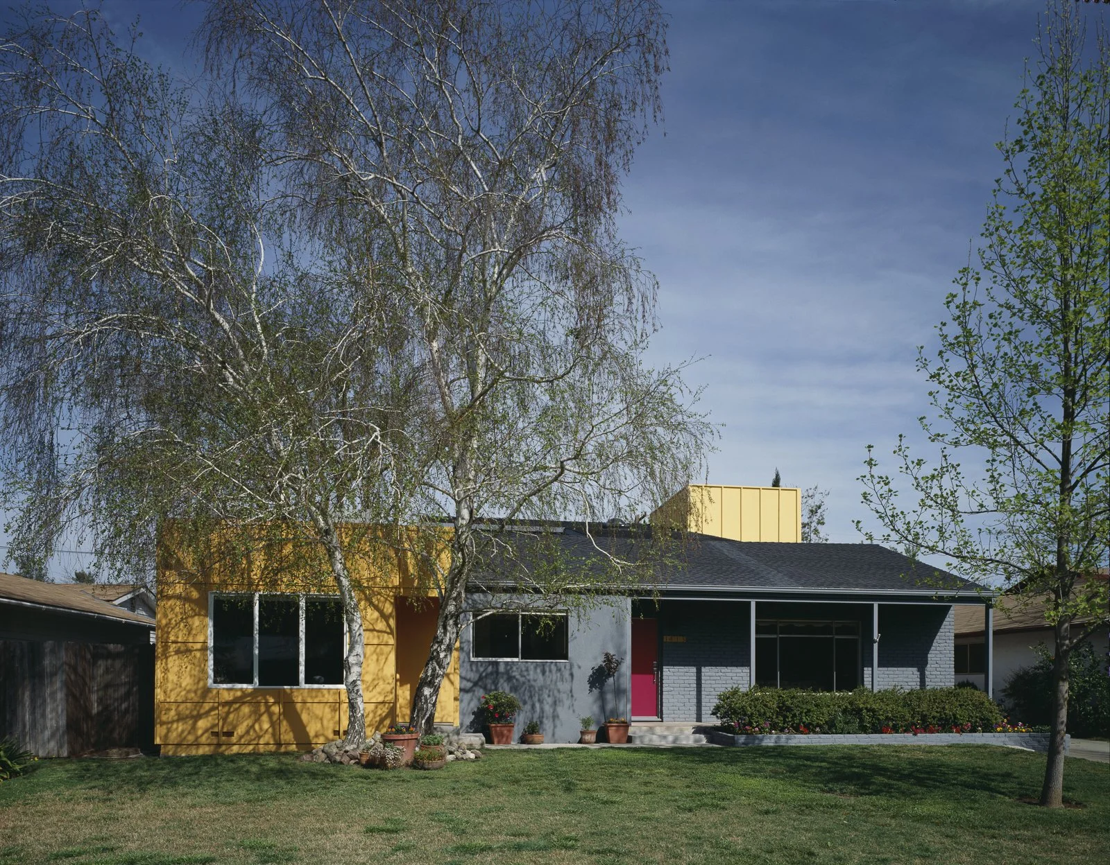 The artist Robert Arneson , who lived on the same street, is a significant inspiration for this project and its unapologetically bright presence. Based on his residence two houses away, his Alice Street series pushed against the idea of quiet, inwar