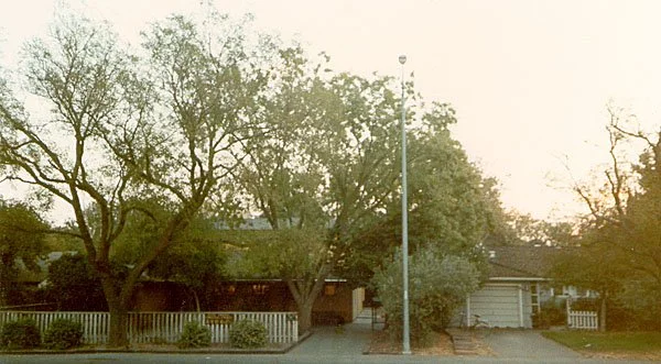 The original tract home façade prior to Phase 1.