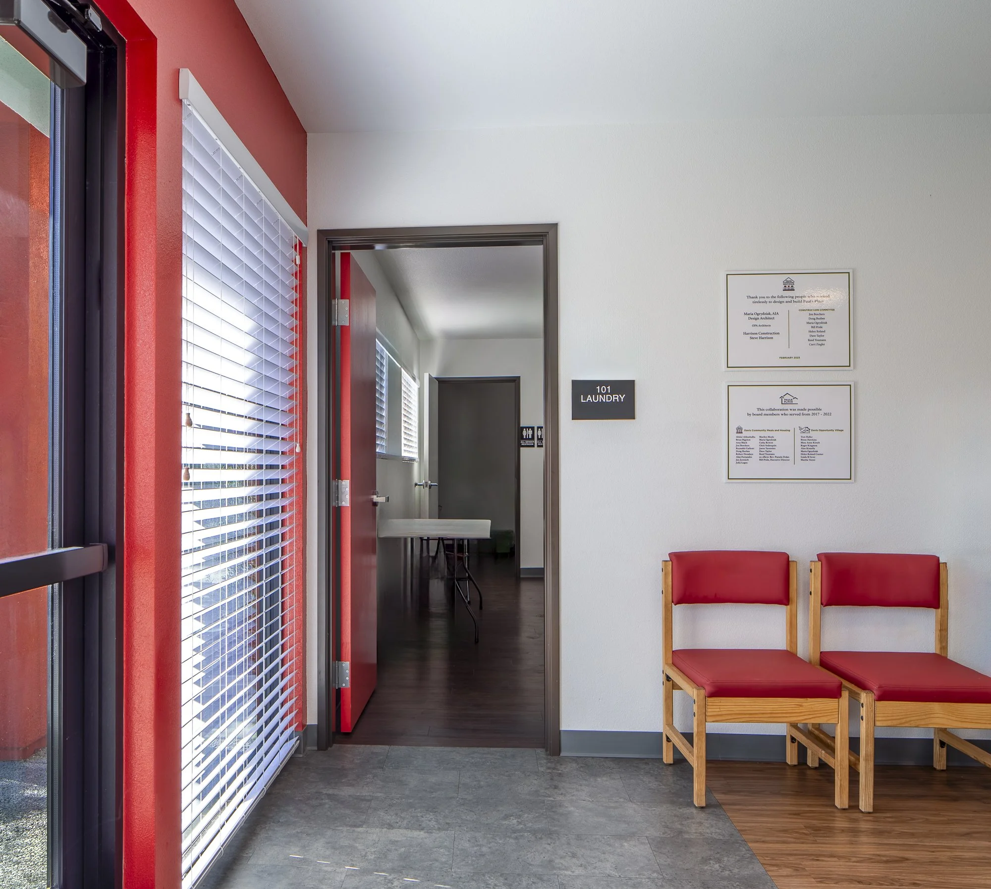 Essential services such as laundry facilities are available.
