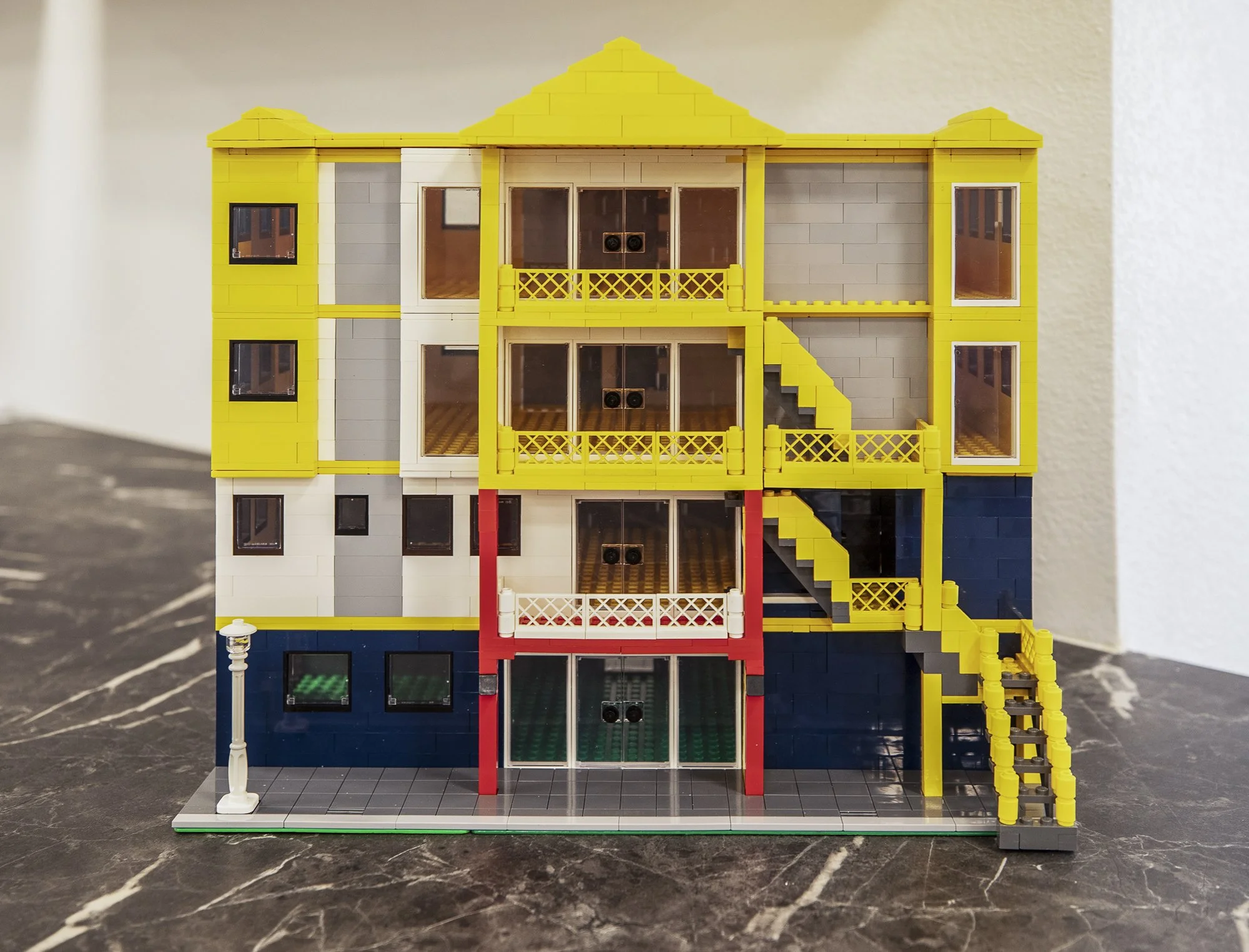A client and their son designed and built this incredible LEGO® model of Paul's Place.