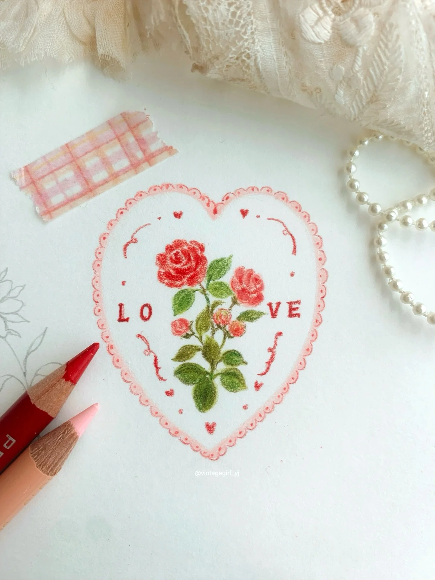 Valentine's rose🌹💌 Subscribe to watch the full tutorial video on my subscription feed𓂃˚‧ ❤️
다가오는 발렌타인데이를 위한 그림☺︎ 
2월 달력에 들어간 장미 그림이  발렌타인 무드랑 
잘 어울려서 그려봤어요 !
구독하시면 튜토리얼 비디오를 보실 수 있어요 ❤️