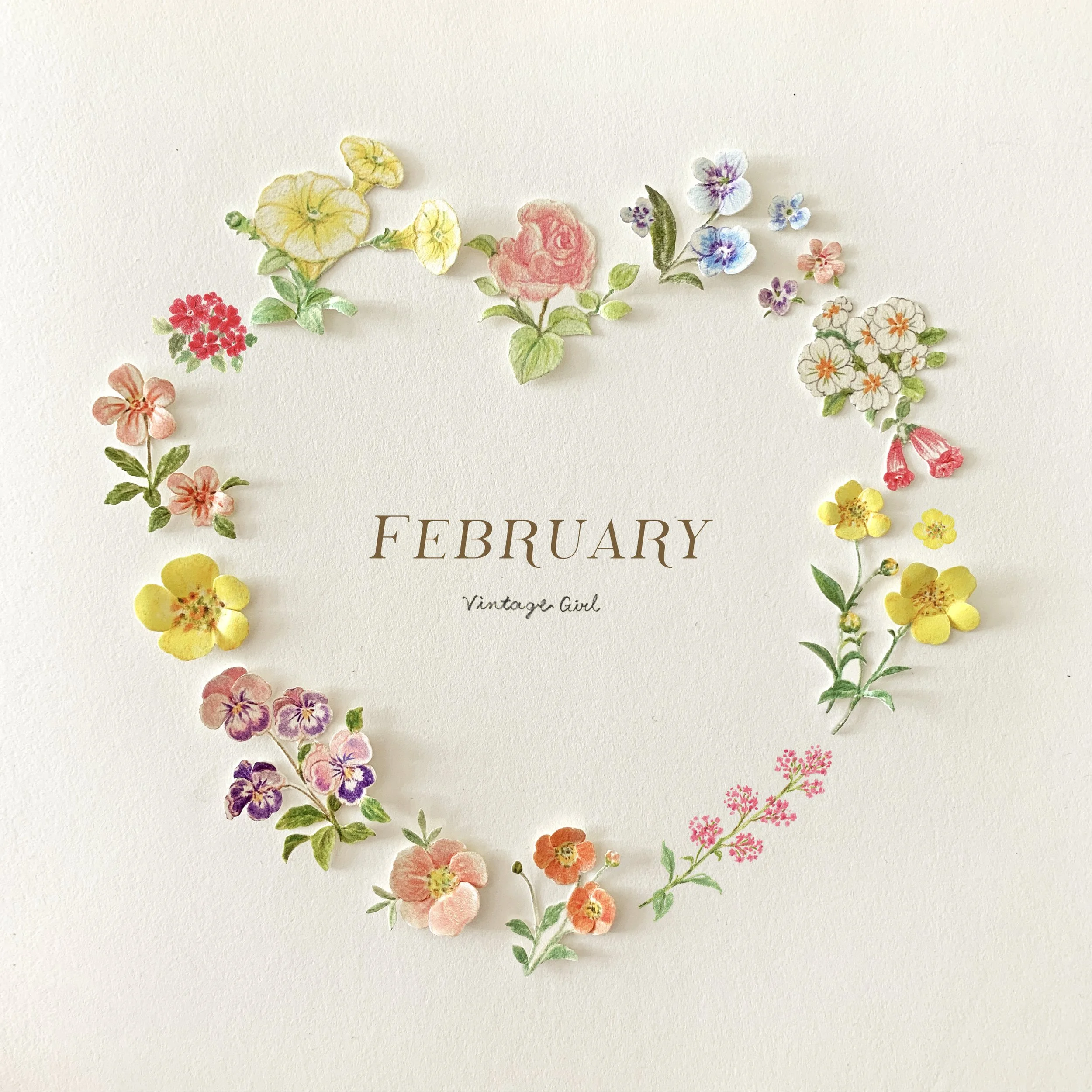 A Year of Floral Wreaths
