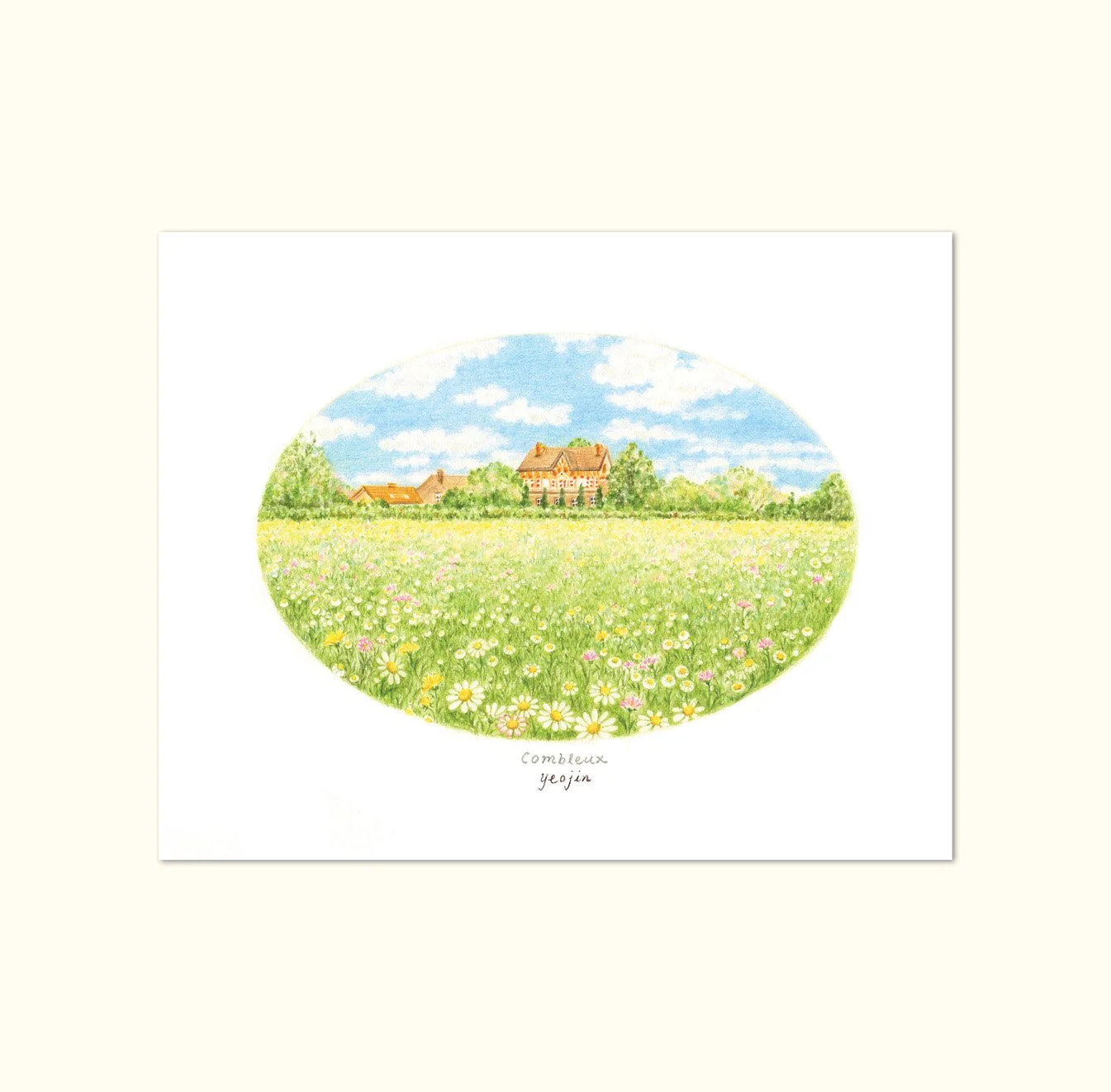 Daisy Meadow Mini Art Print