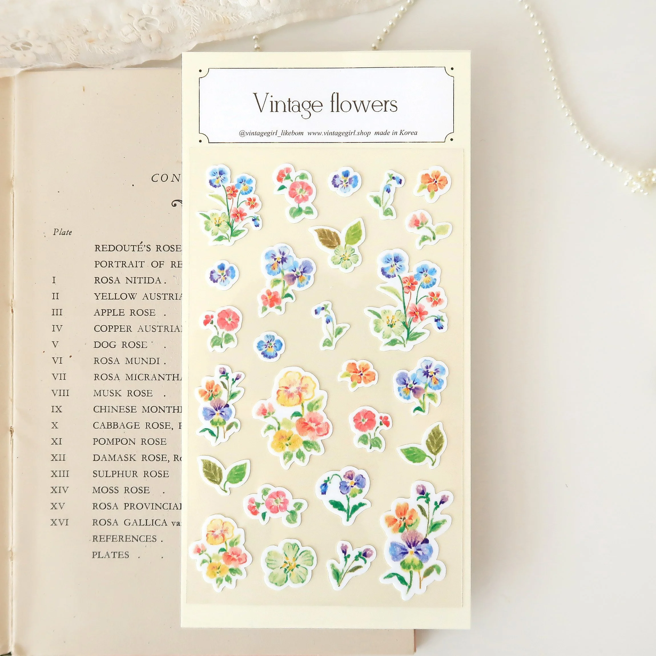 Blue pansy sticker