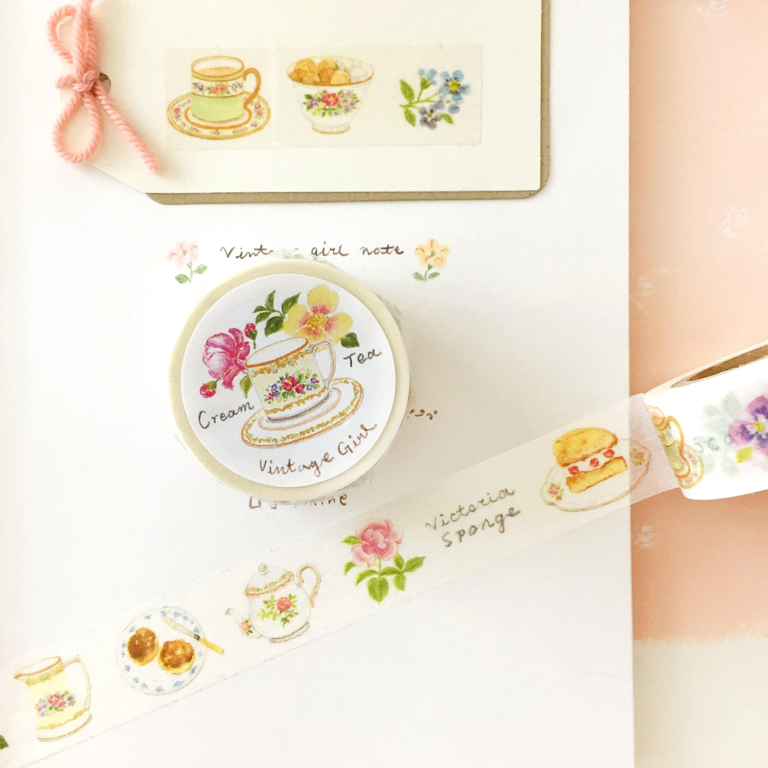 Cream Tea  Washi Tape