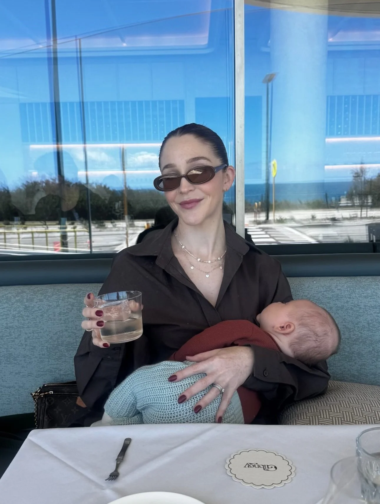 What&rsquo;s better than Friday arvo drinks? 🥂
Friday arvo drinks snuggled up with this little cutie and wearing your personalised sparkles by us of course ✨

Swipe to see @moniquecamille_ looking absolutely GORGEOUS &mdash; wearing her Talisman Nec