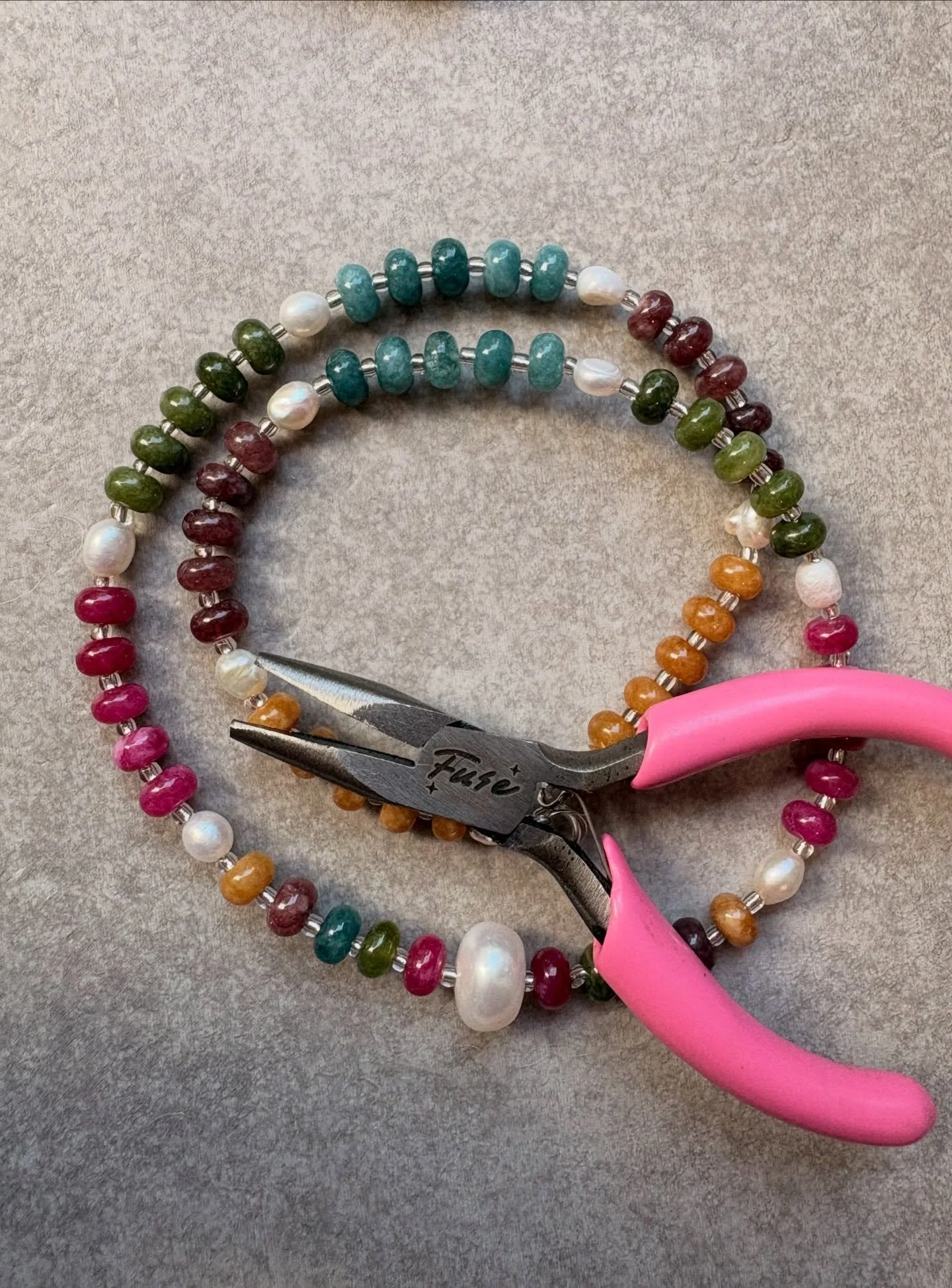 Create your own Fuse sparkle, but make it LUXE ✨ ONLINE NOW ✨

Meet &ldquo;Raya&rdquo; (Rainbow Jade + pearls) &amp; Gracie (Alashan agate + pearls) &mdash; your at-home glow-up, available as necklaces and bracelets 💫

Very limited drop (like&hellip