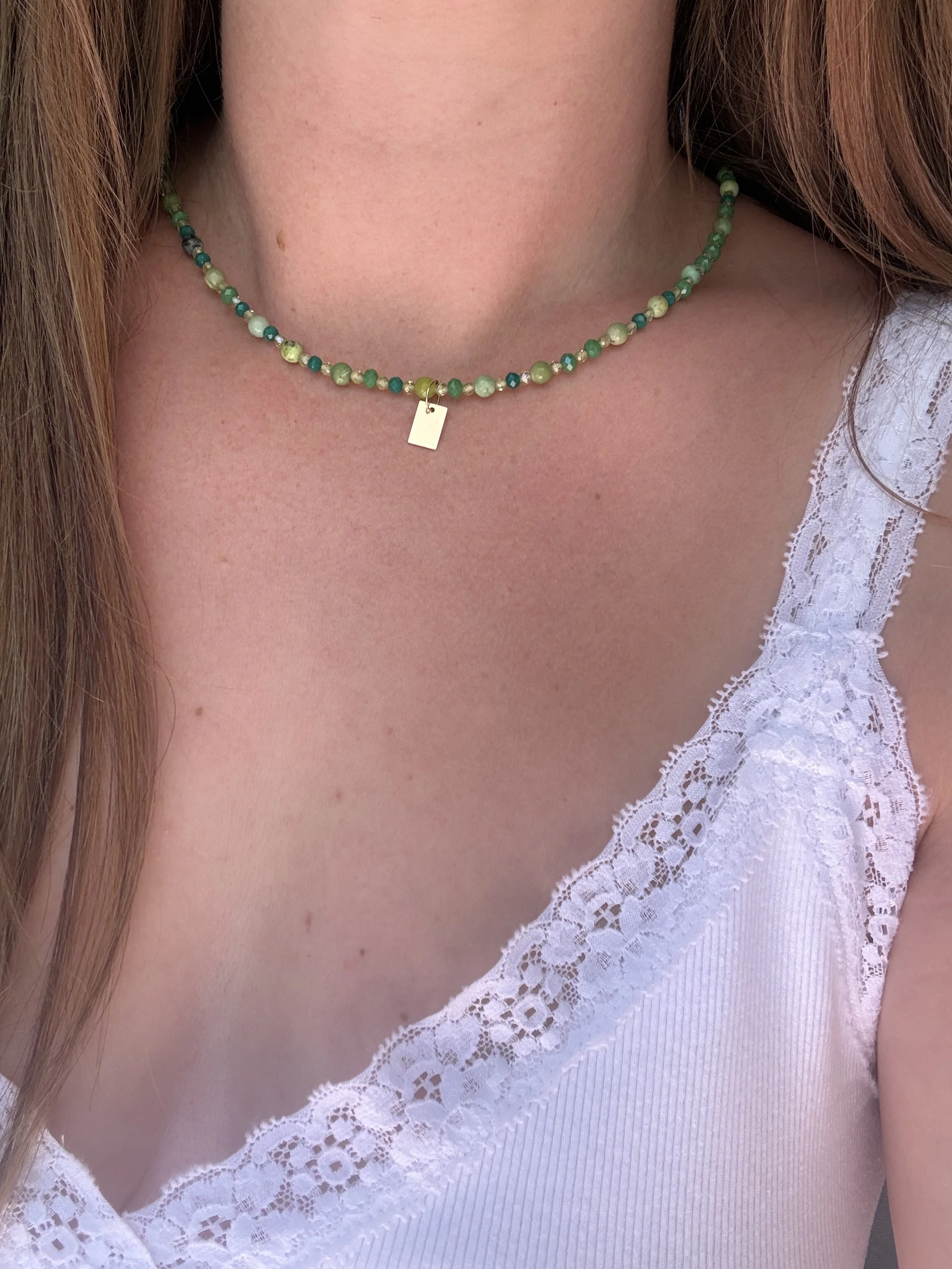 Hallie - 14k GF Peridot Necklace
