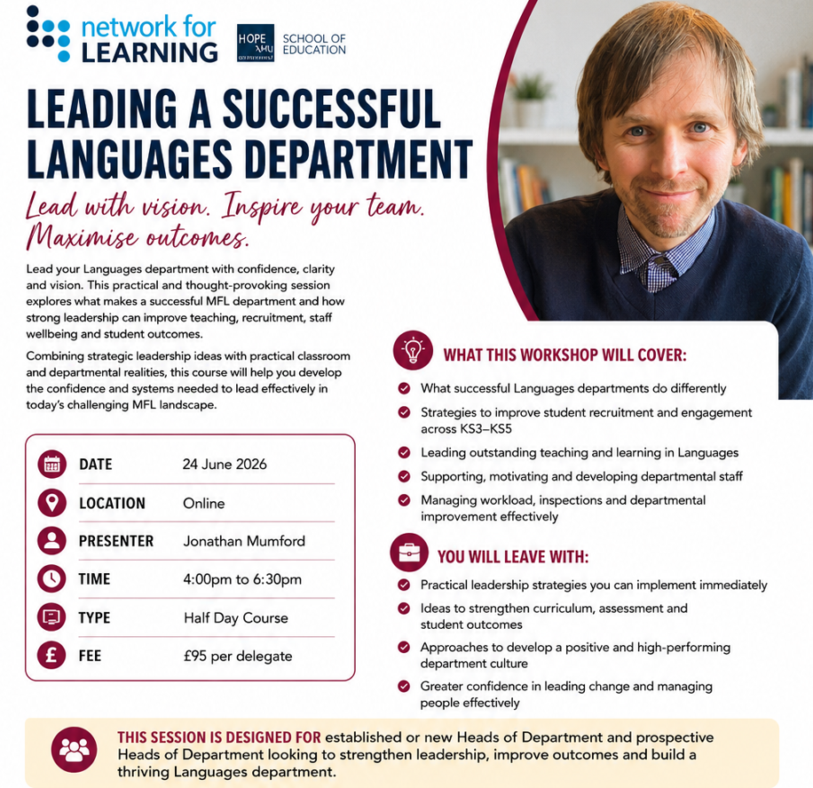 Leading a Successful Languages Department