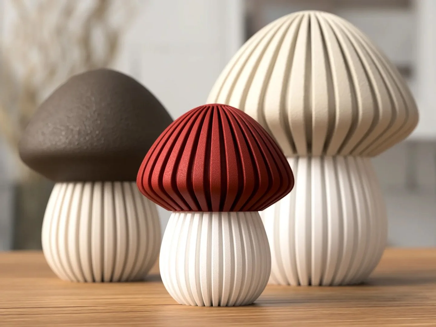 🍄✨ Magie aus dem 3D-Drucker! Diese stilvollen Pilz-Lampen sind nicht nur ein Blickfang, sondern sorgen mit einem Teelicht oder LED f&uuml;r eine gem&uuml;tliche Atmosph&auml;re. Perfekt f&uuml;r dein Wohnzimmer, als Nachtlicht oder als besonderes Ge