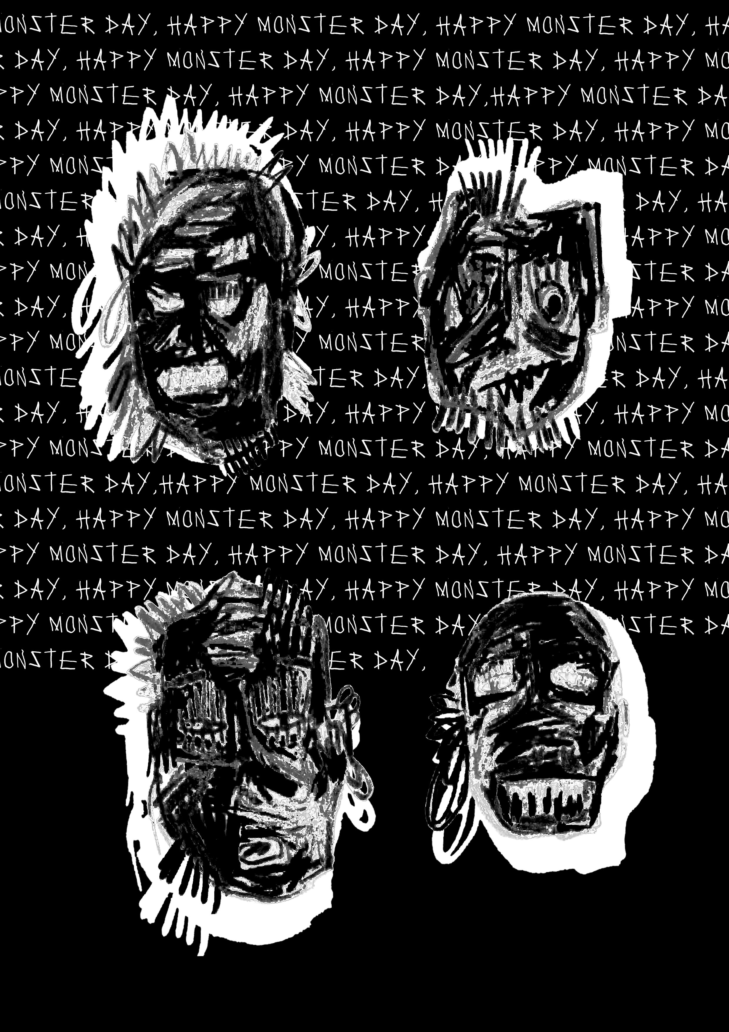 Print "Happy monster day"