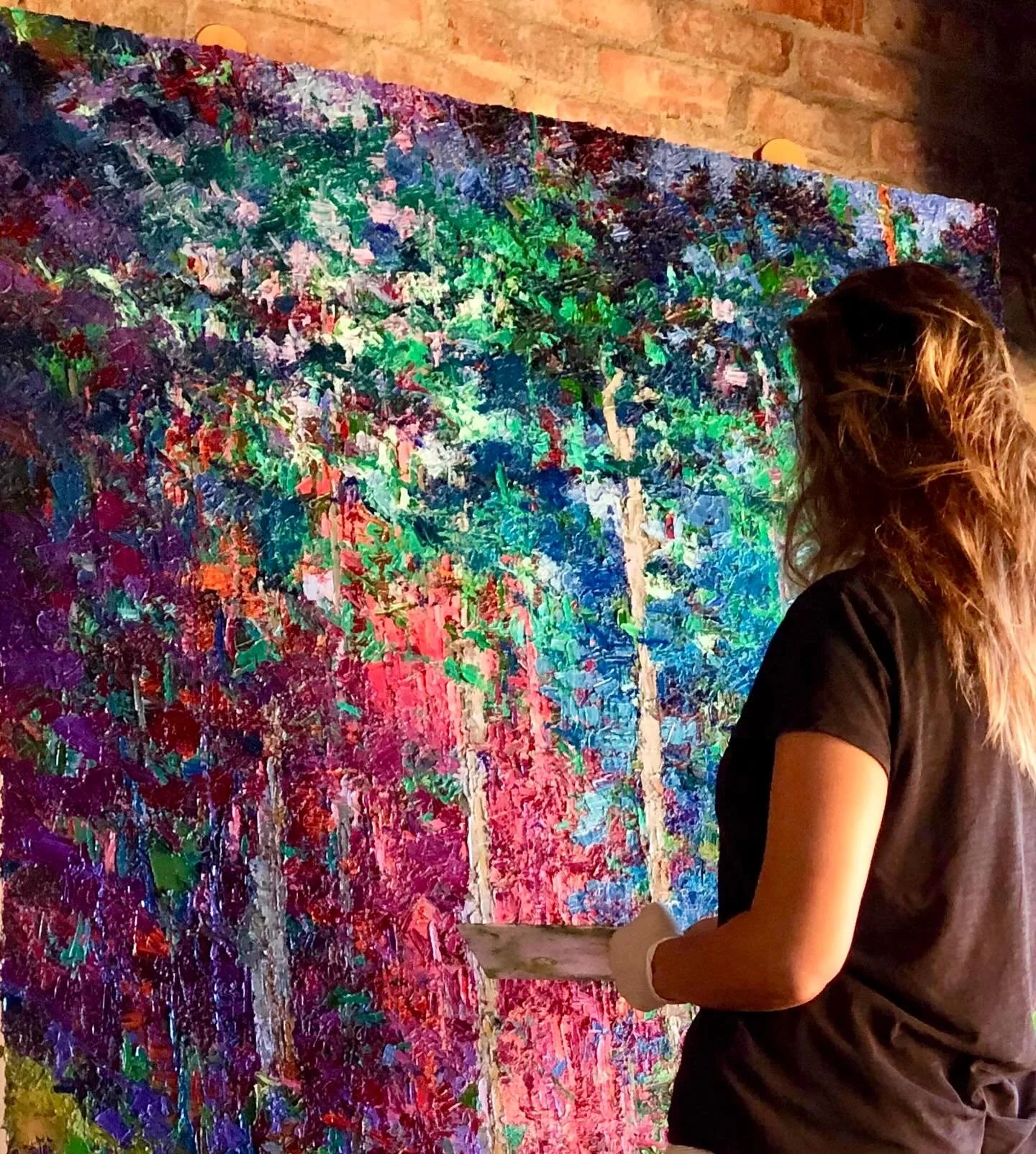 &ldquo;Everything falls away&rdquo; oil on canvas 1.5m x 1.2m &hellip; so looking forward to opening night of my solo exhibition @christophermoller_gallery 9th April 6pm.  Please join us if in Cape Town!  #nessipenman #connection