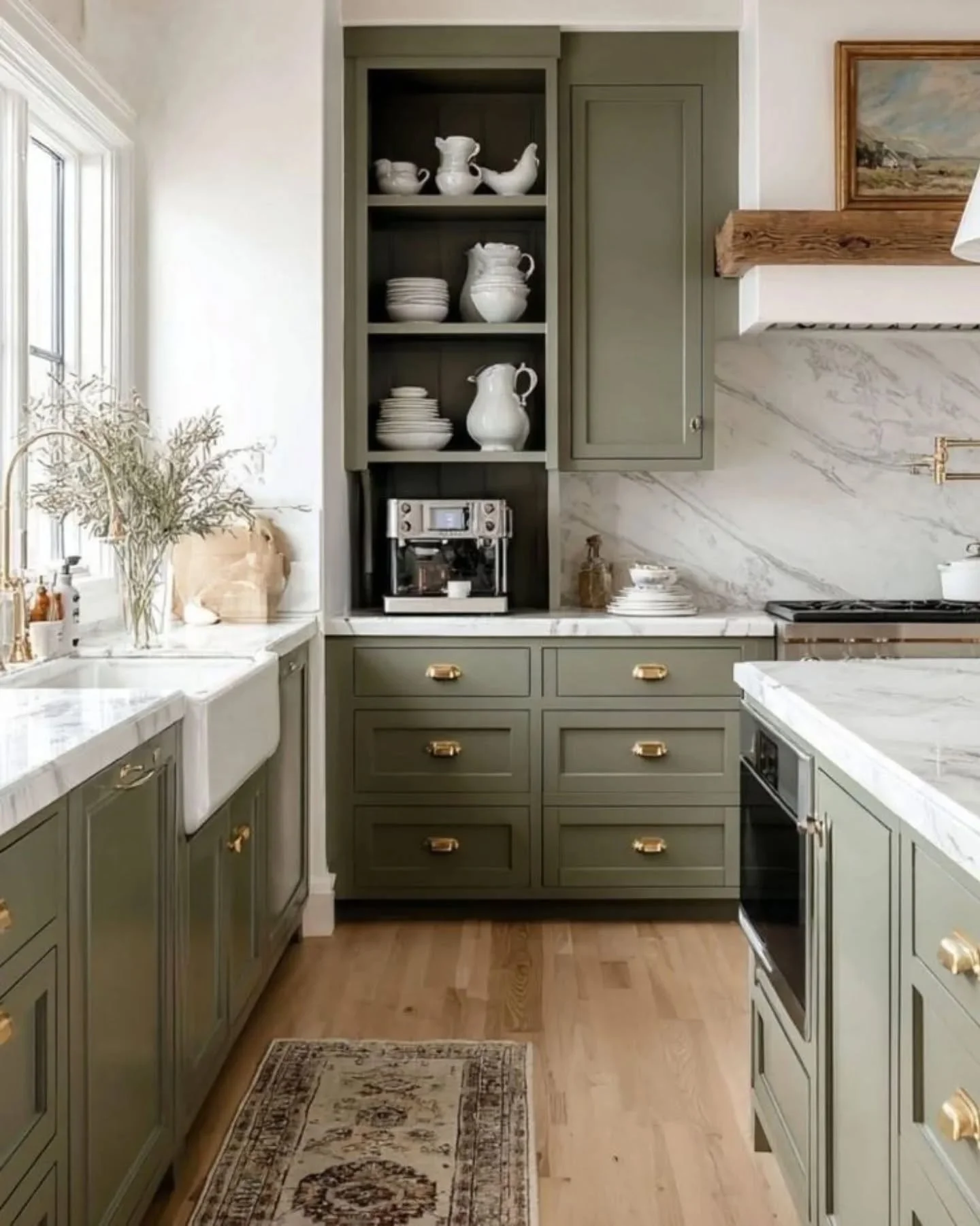 The power of green in interiors is undeniable.💚
 I&rsquo;m forever drawn to its calming depth and natural elegance, from olive-toned tiles to rich forest walls and soft sage fabrics. Green brings balance, warmth and a timeless sense of grounding to 