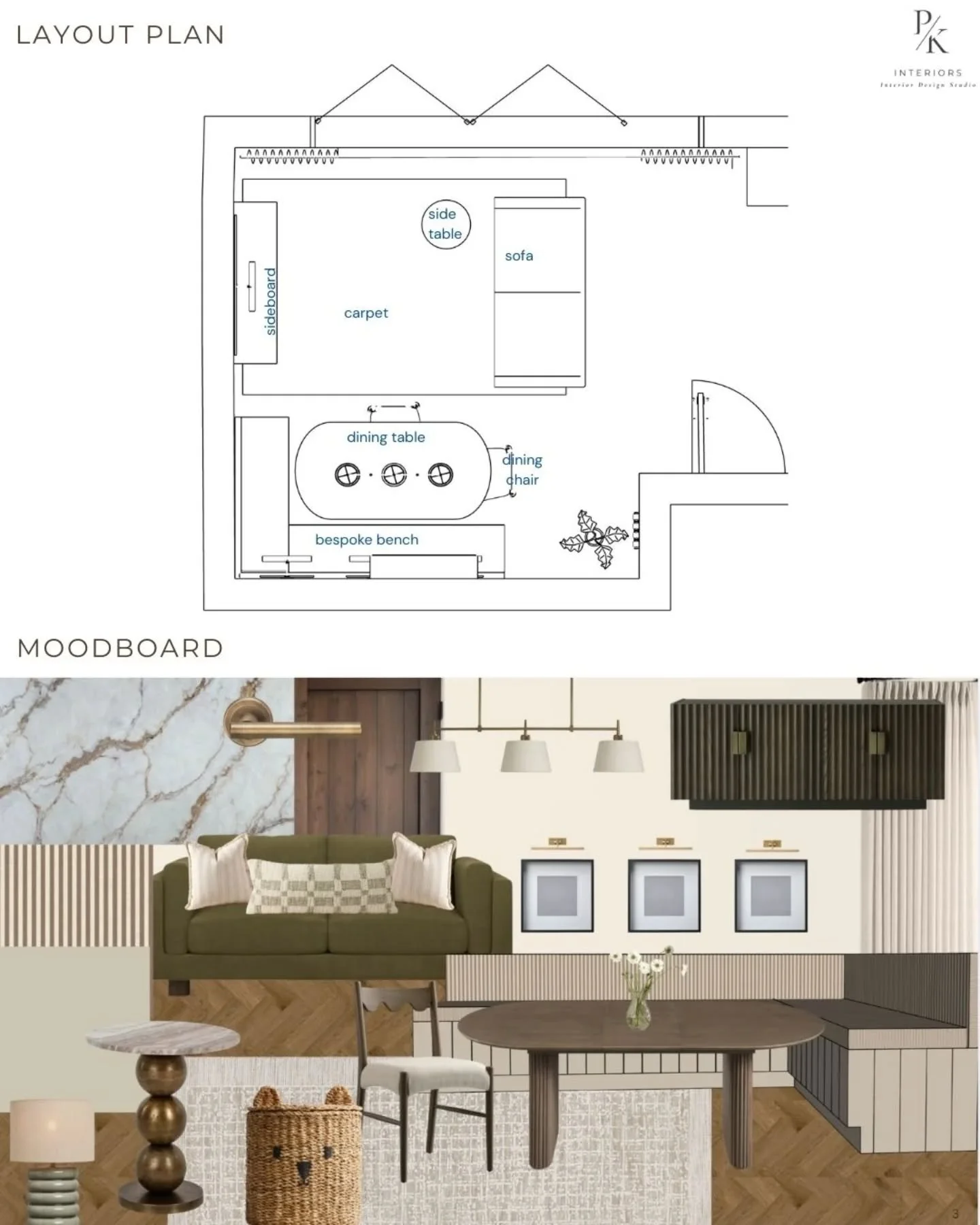 Designing a family dining / snug space 🤍
This one had to work hard.
It needed to feel calm and elevated, but also practical for everyday family life.
So every decision was intentional.
➡️The bespoke bench introduces extra storage (because family spa