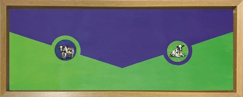 Untitled   
Mixed-media on canvas  
28.5 x 76cm 
2025  
$550