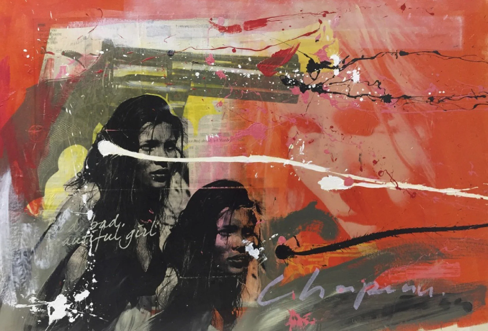 Untitled  
Mixed-media and silk-screen on canvas  
97 x 135 cm  
$ 1200