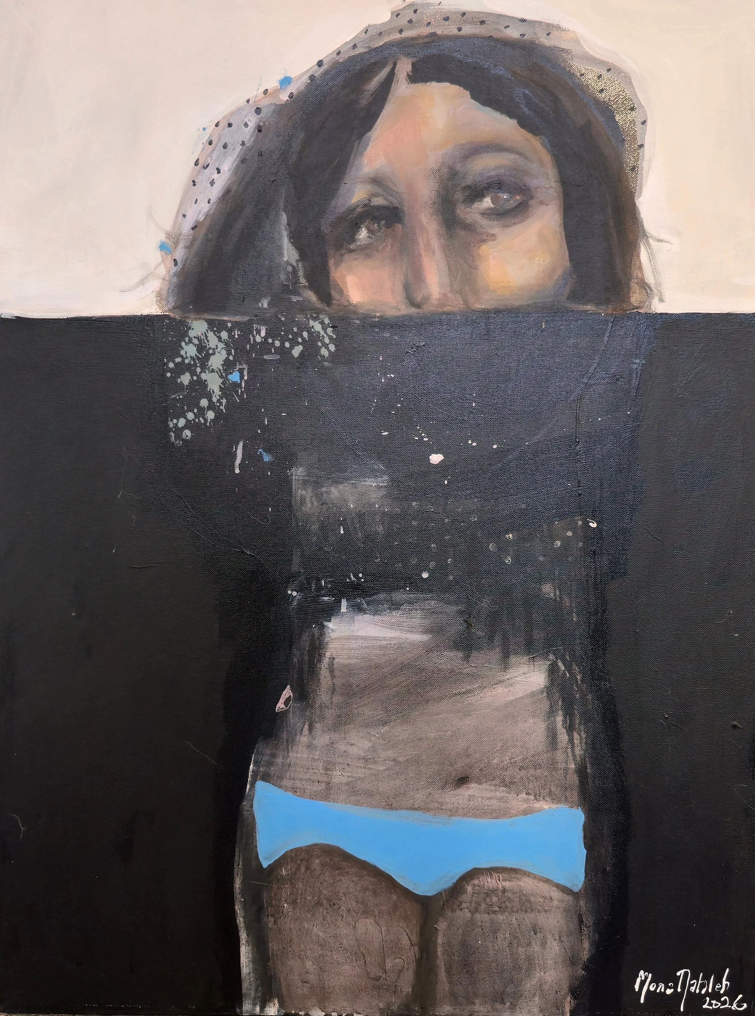 Swimmer By Night 
Acrylic on canvas 
80 x 60 cm  
2026 
SOLD