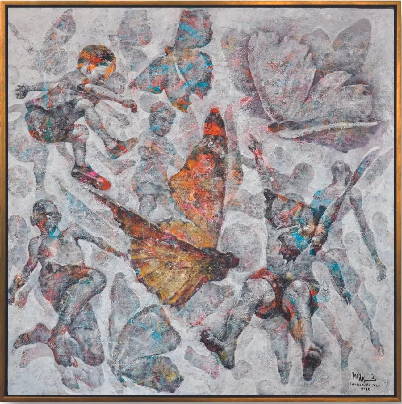 Children of Another Sky  
Acrylic on canvas  
120 x 120 cm  
2025  
Price Upon Request