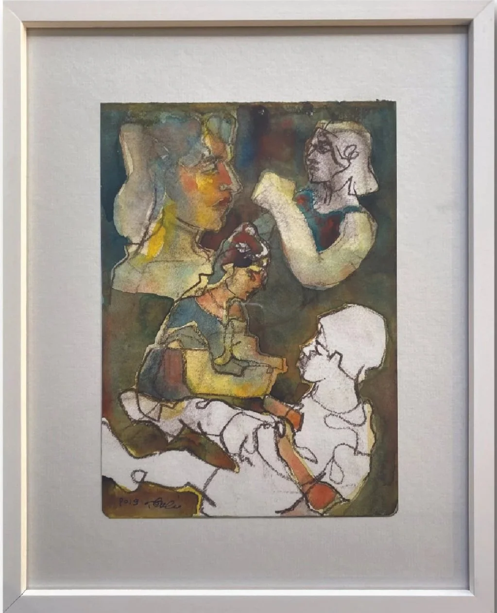 Untitled  
Mixed media on cardboard  
21 x 15 cm  
Price Upon Request