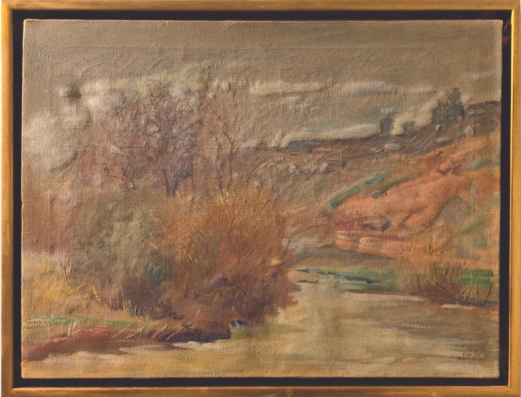 Paysage  
Oil on canvas  
46.5 x 61.5 cm  
1954  
Price Upon Request