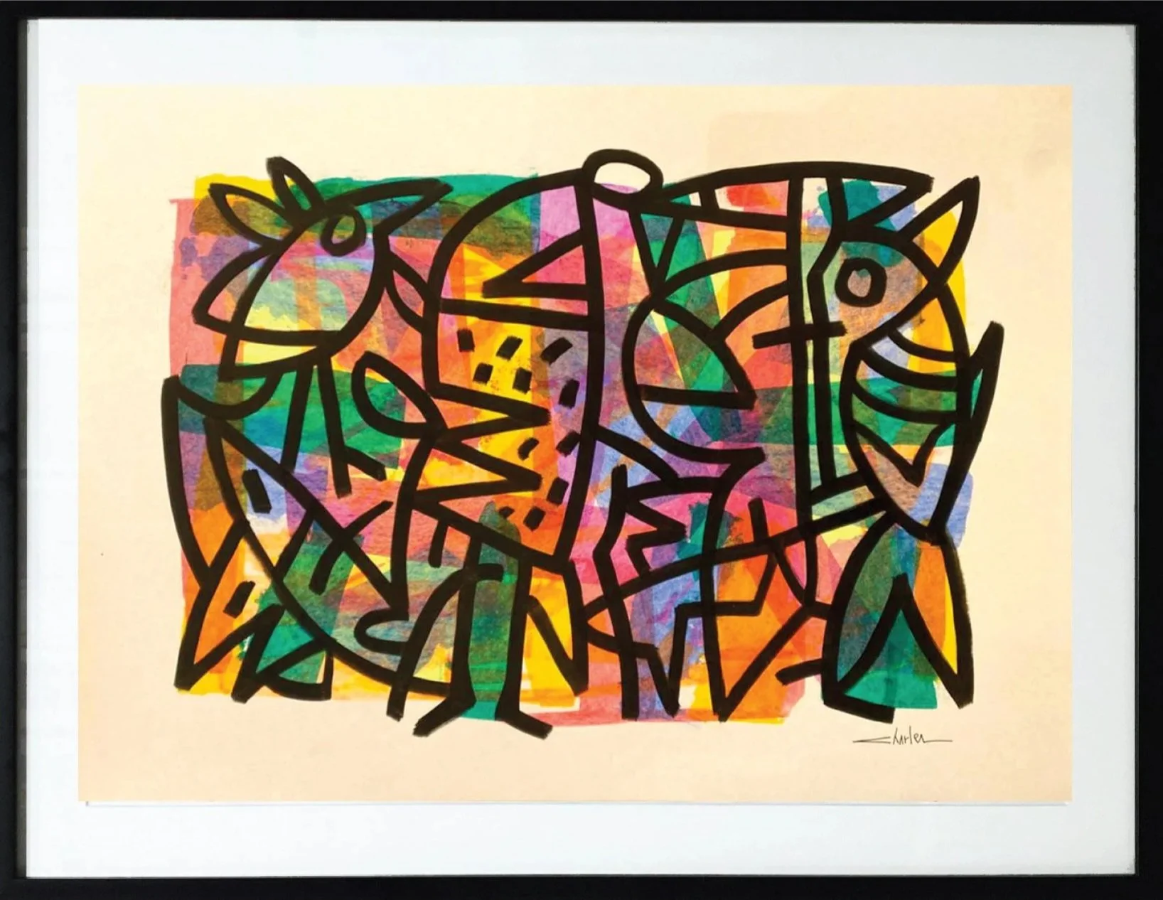 Untitled  
Acrylic on cardboard 
50 x 70 cm  
Price Upon Request