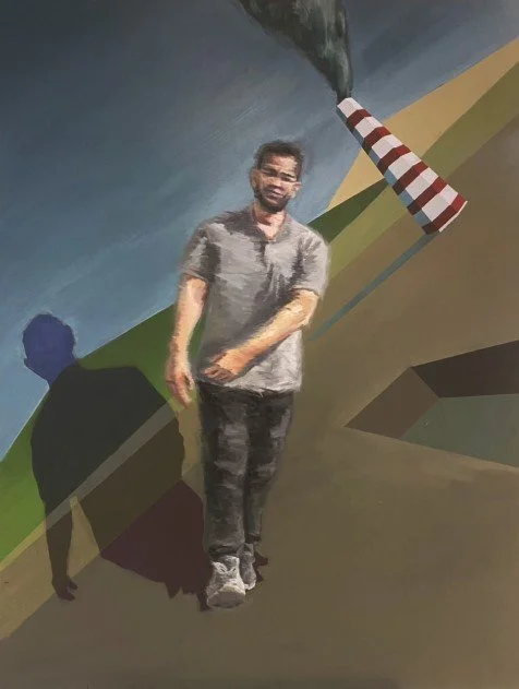 Collapse  
Mixed-media on canvas  
130 x 100cm 
2023  
$1900