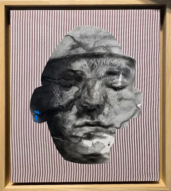 Reframing the Effendi 
Mixed media on wooden panel  
37 x 30cm 
2026  
Price Upon Request 