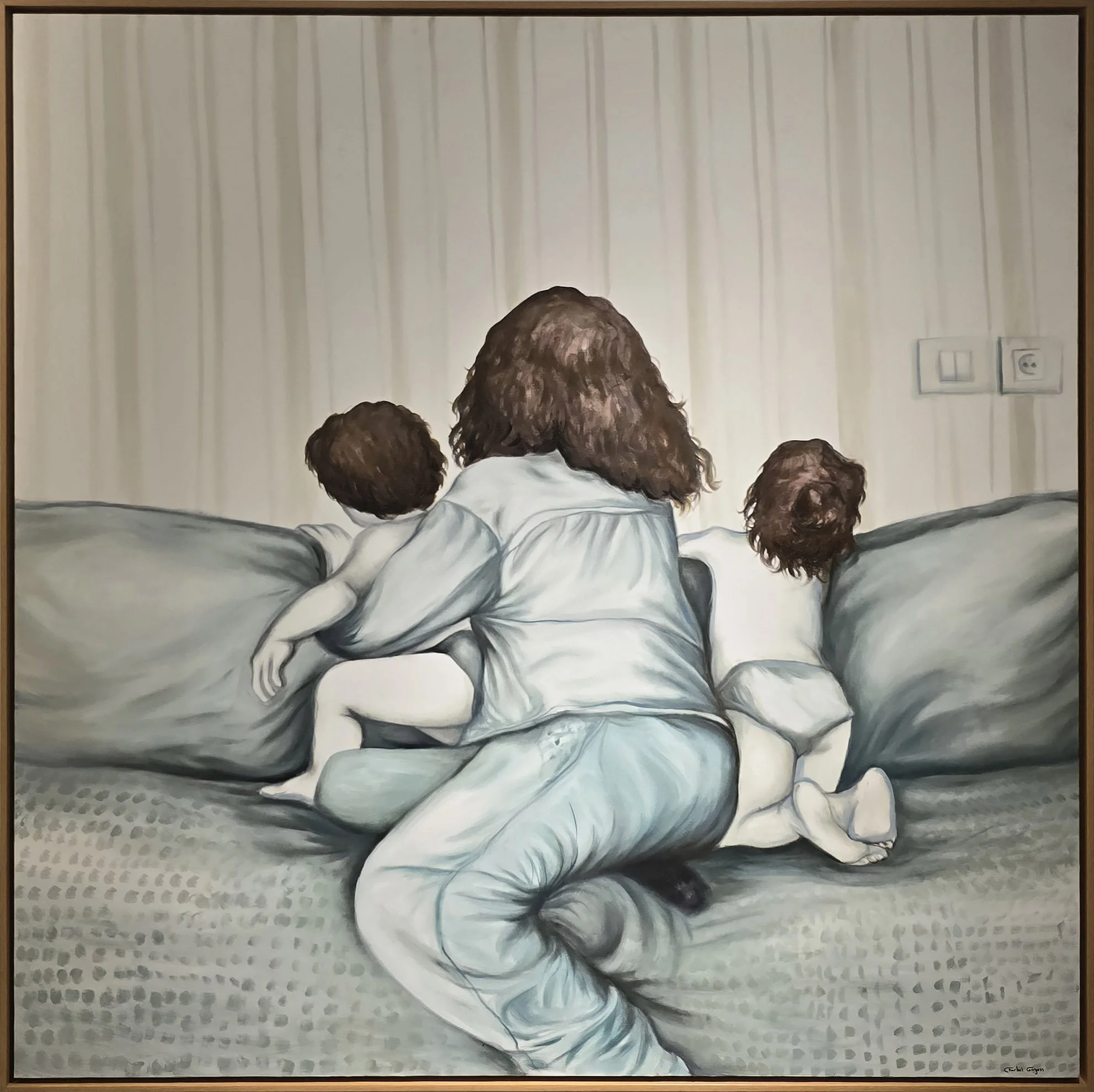Unwelcome #21  
Oil on canvas 
140 x 140 cm  
Price Upon Request
