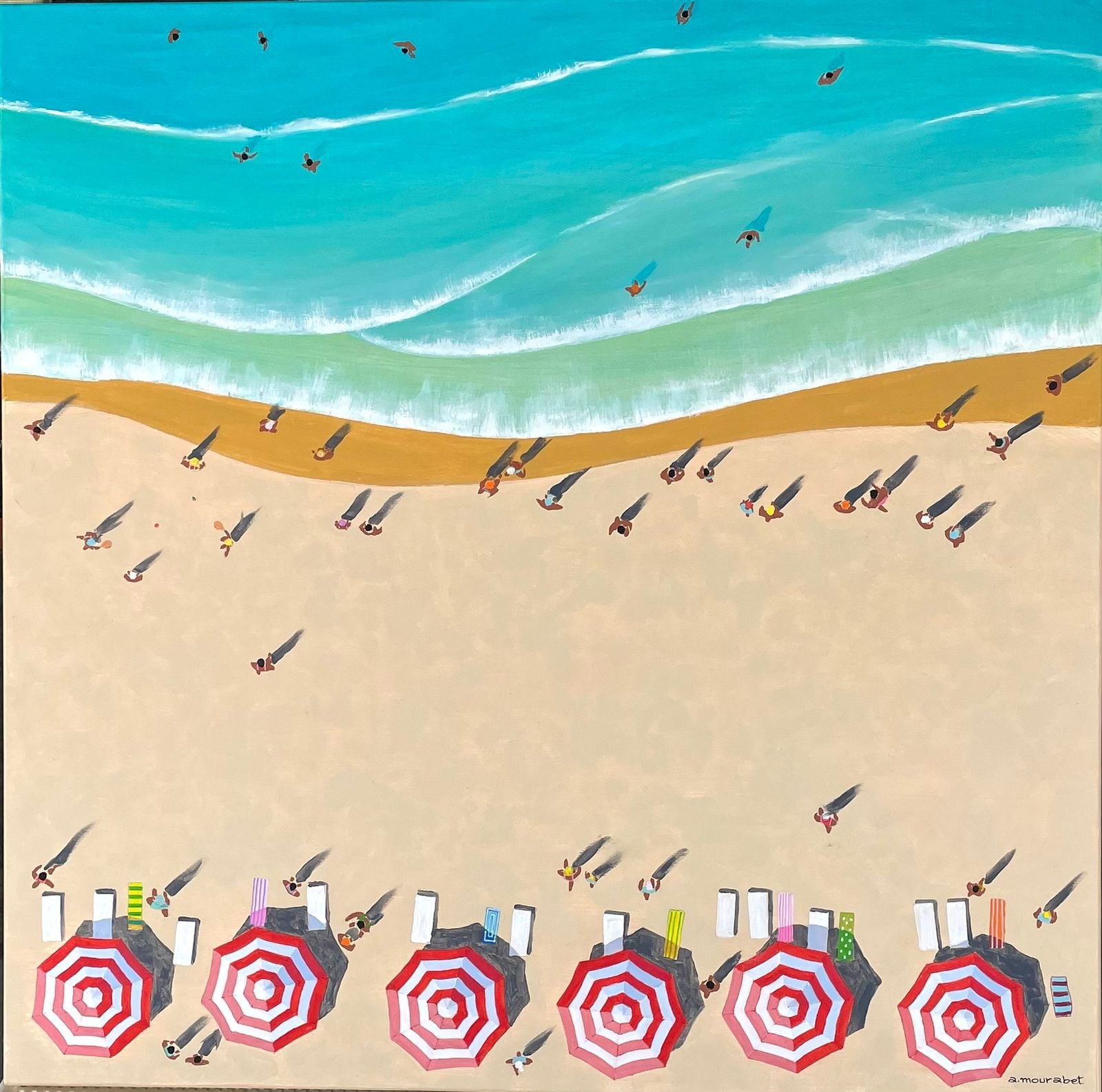 Beach Side 
Acrylic on canvas  
100 x 100 cm  
2026  
SOLD