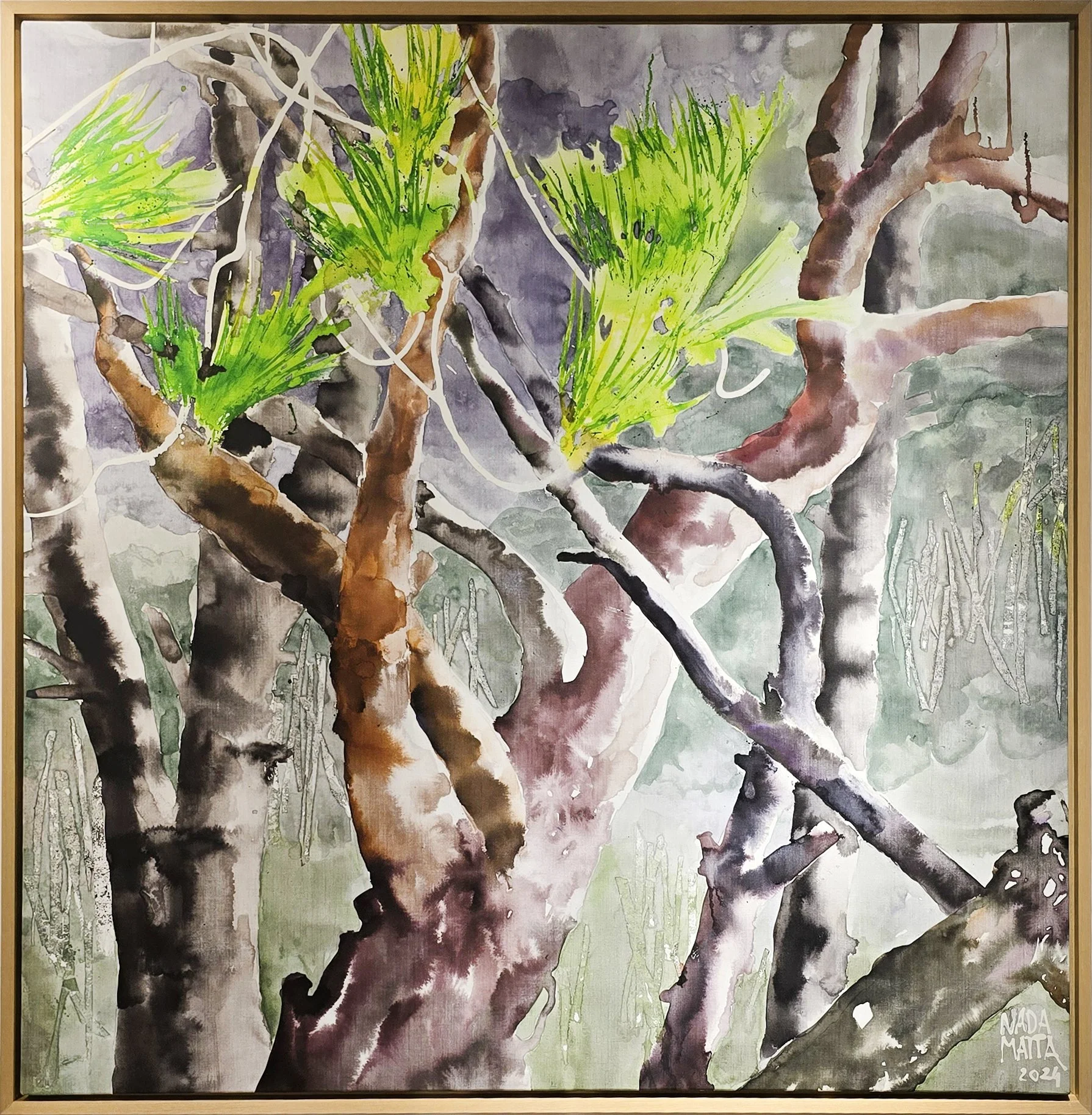 Magic Forest   
Acrylic on canvas 
140 x 140  cm  
2024 
Price Upon Request