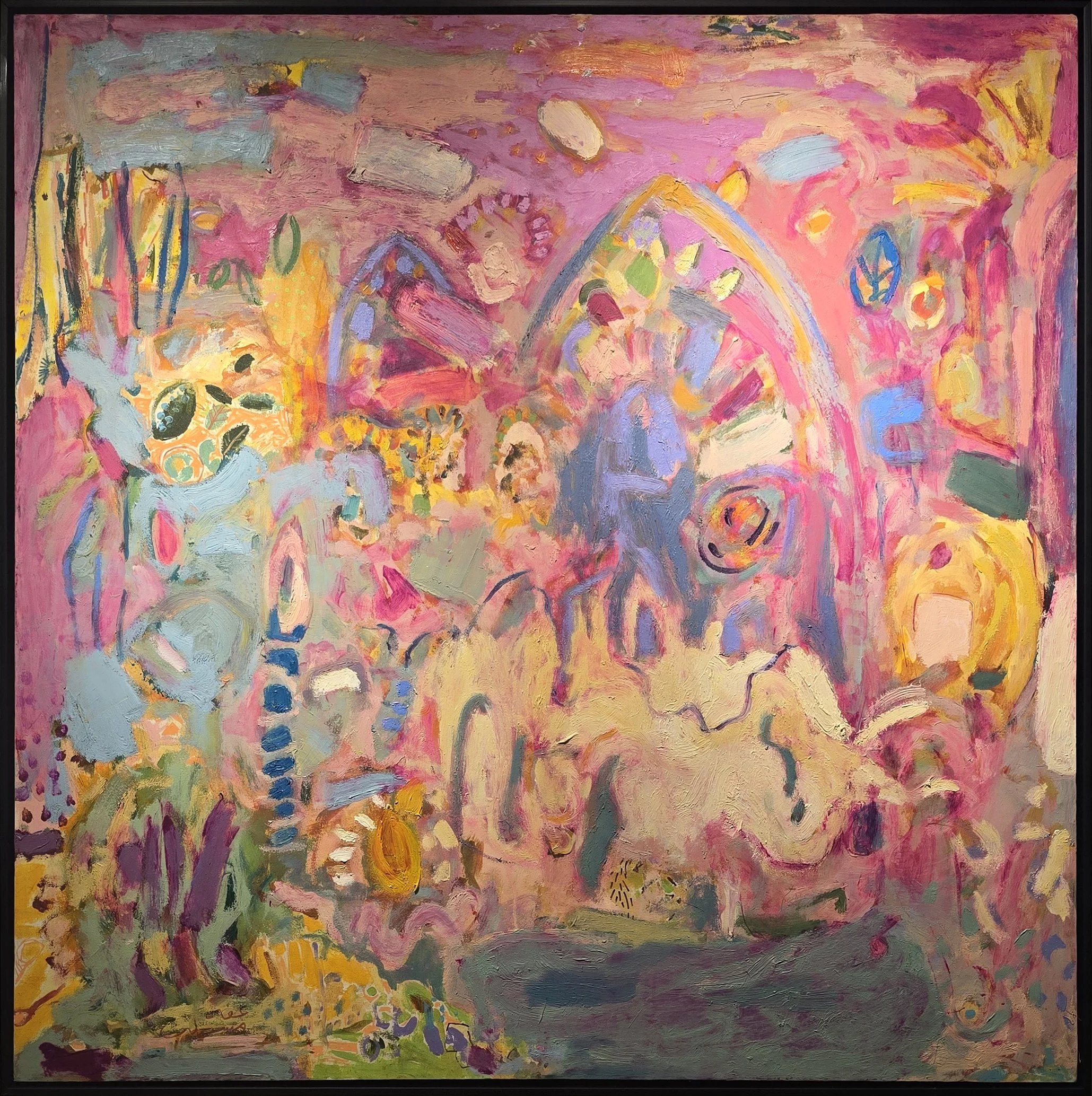 When The Earth Dreams  
Oil on canvas  
120 x 120 cm  
2025 
$2,600