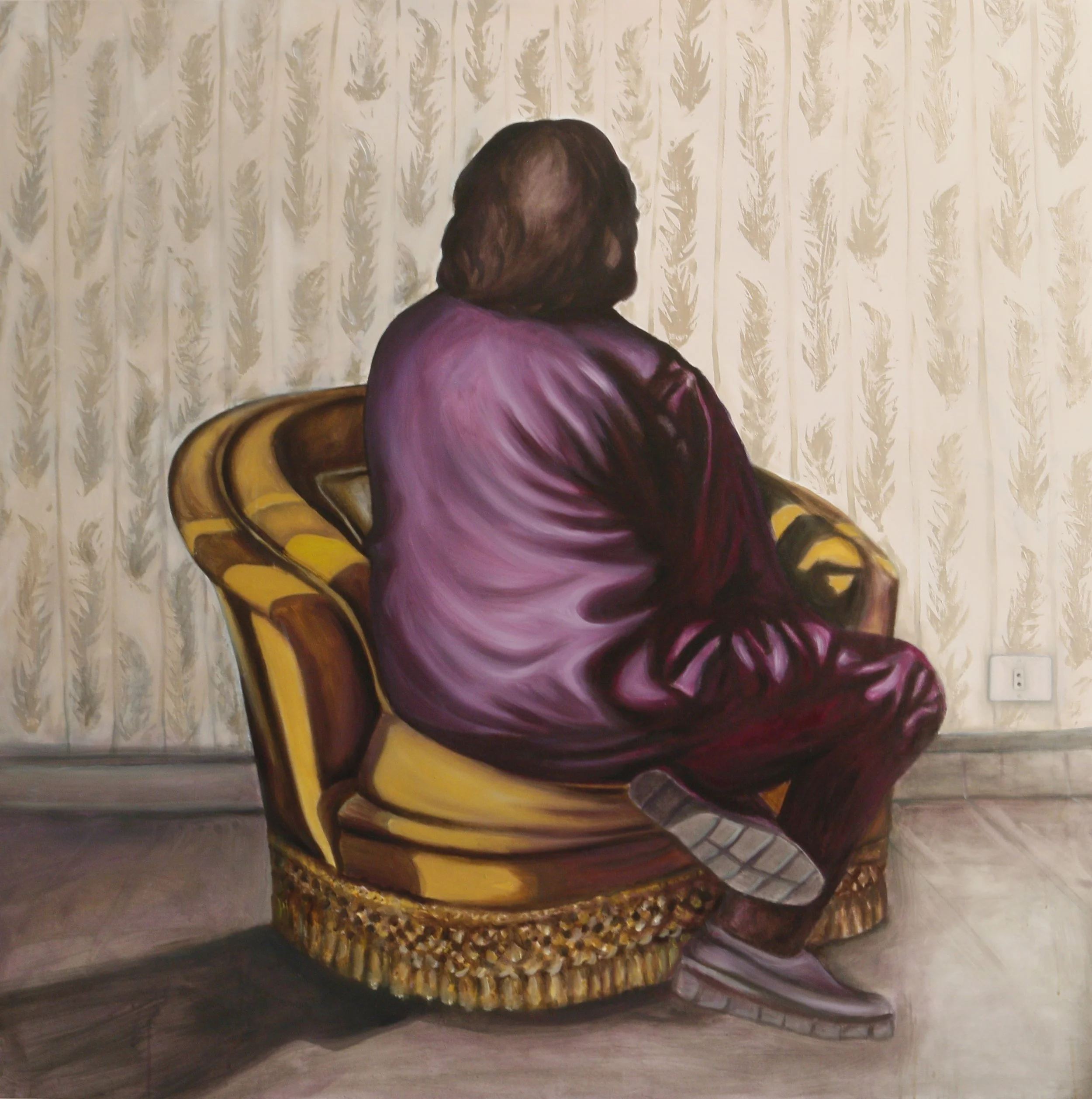 Unwelcome #12  
Oil on canvas 
130 x 130 cm  
Price Upon Request