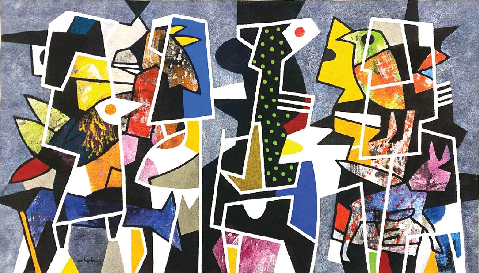 Untitled  
Acrylic on Jute 
80 x 140 cm  
Price Upon Request